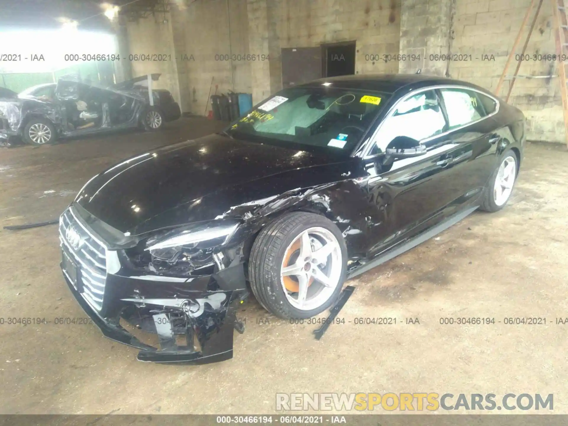 2 Photograph of a damaged car WAUDNCF55KA098010 AUDI A5 SPORTBACK 2019