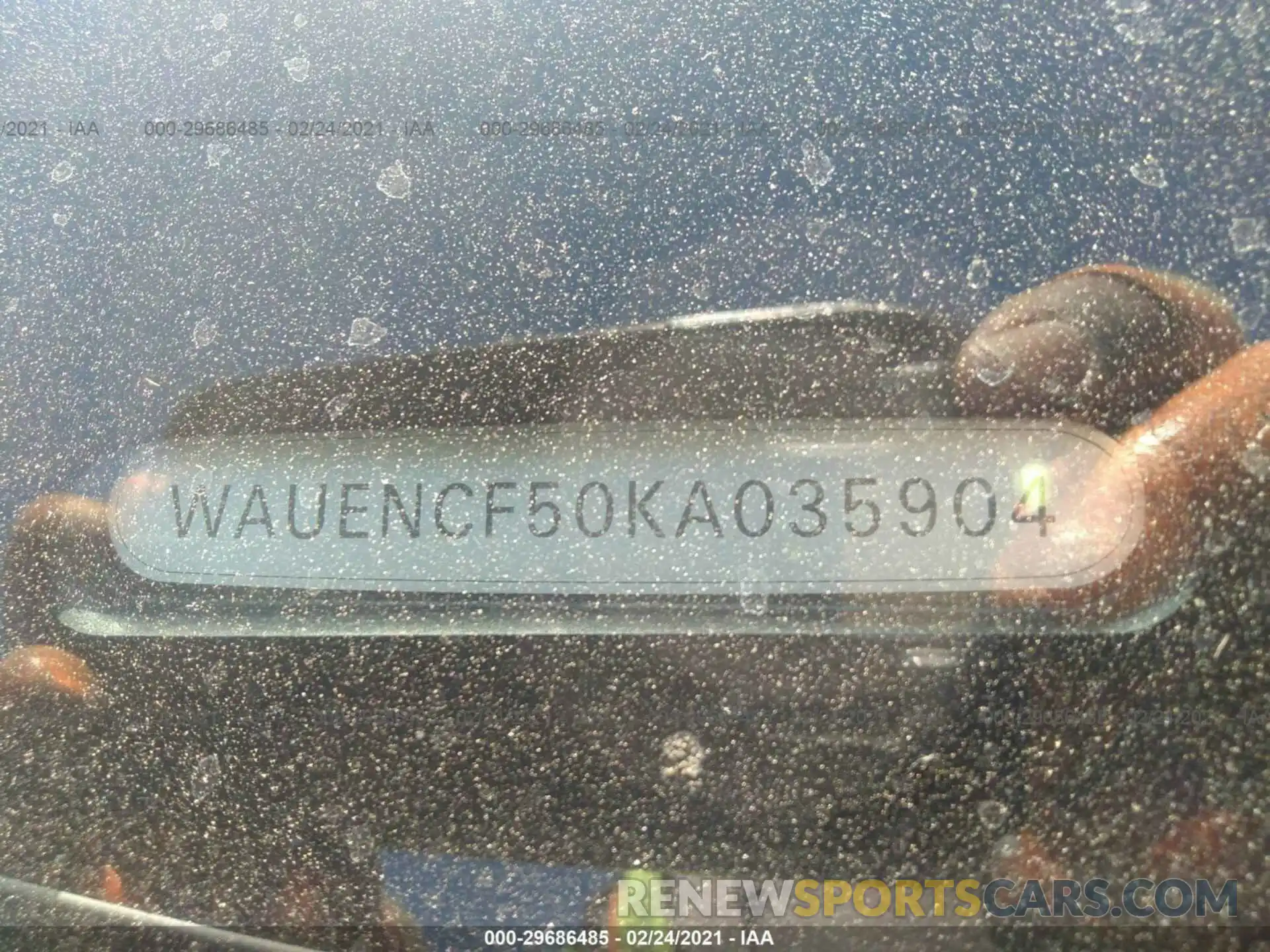 9 Photograph of a damaged car WAUENCF50KA035904 AUDI A5 SPORTBACK 2019