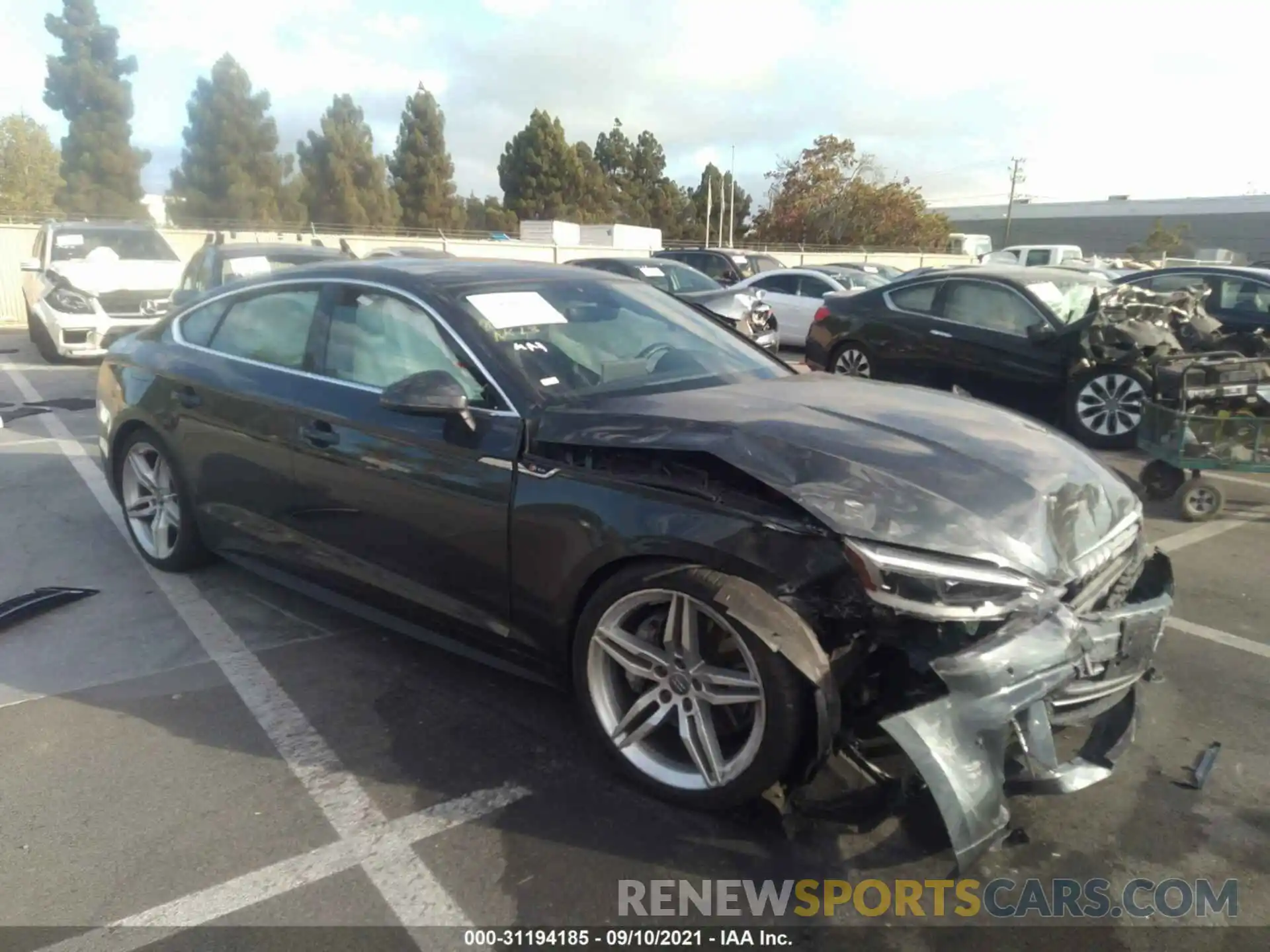 1 Photograph of a damaged car WAUENCF50KA091227 AUDI A5 SPORTBACK 2019