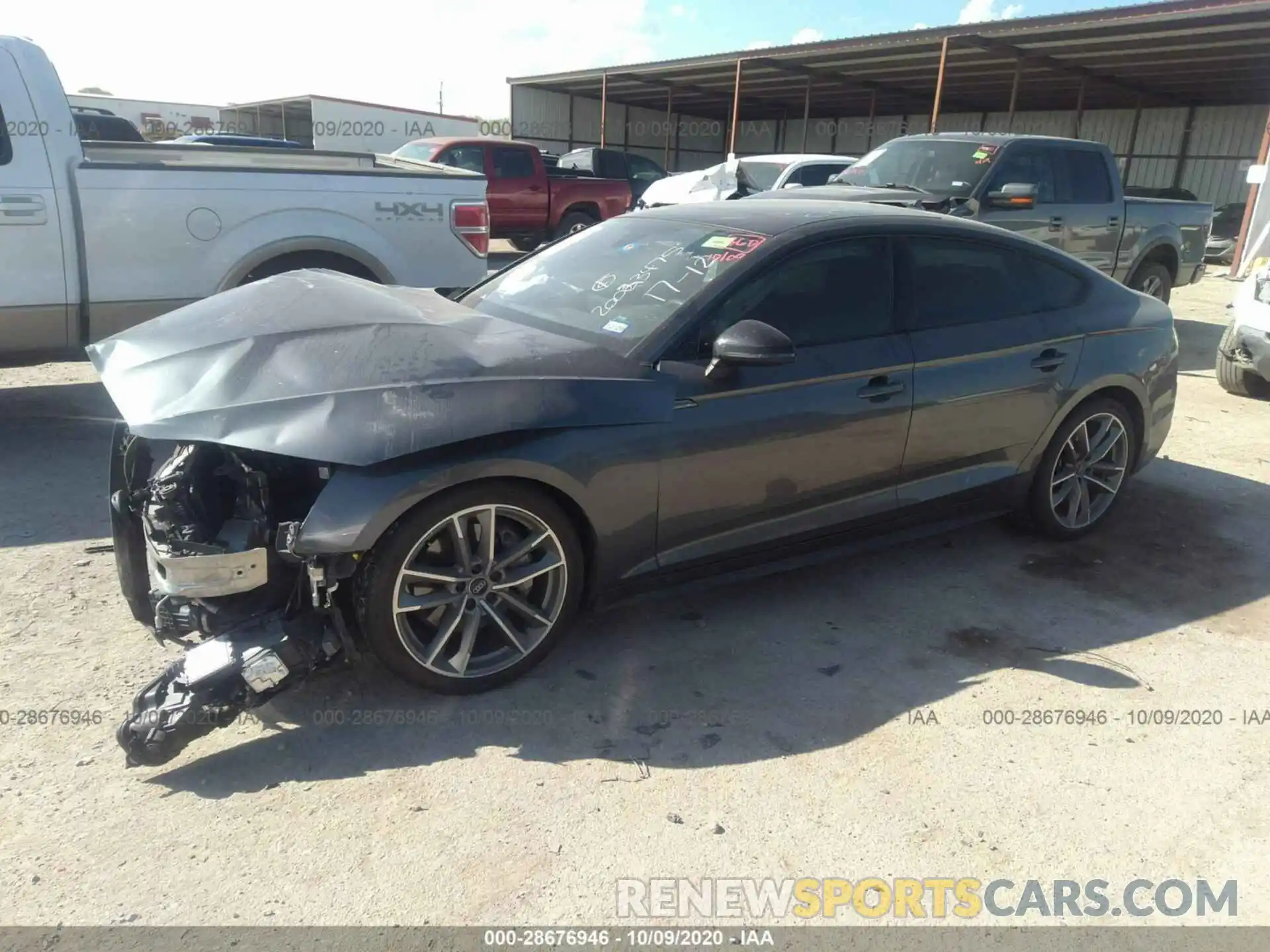 2 Photograph of a damaged car WAUENCF51KA038682 AUDI A5 SPORTBACK 2019