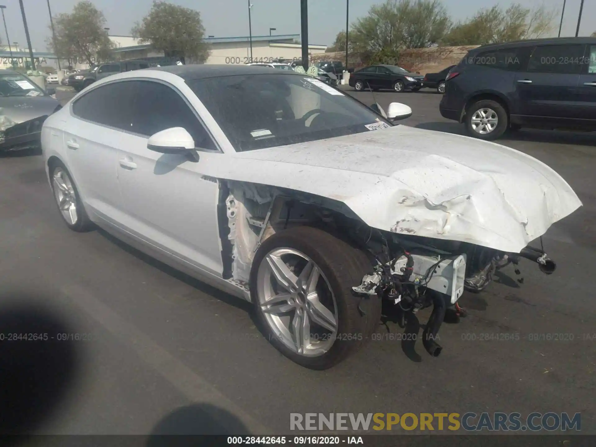 1 Photograph of a damaged car WAUENCF52KA027058 AUDI A5 SPORTBACK 2019