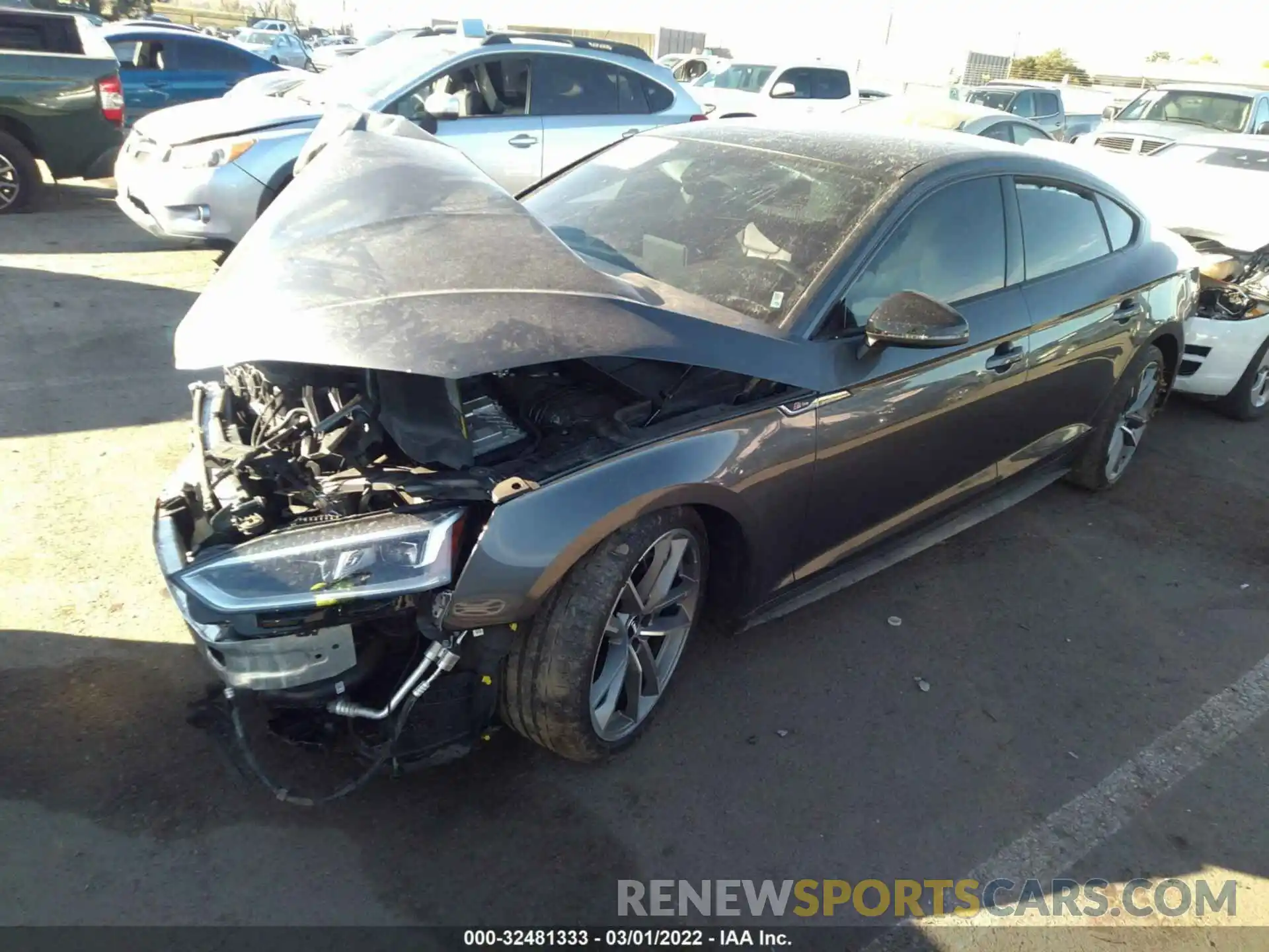 2 Photograph of a damaged car WAUENCF52KA070329 AUDI A5 SPORTBACK 2019