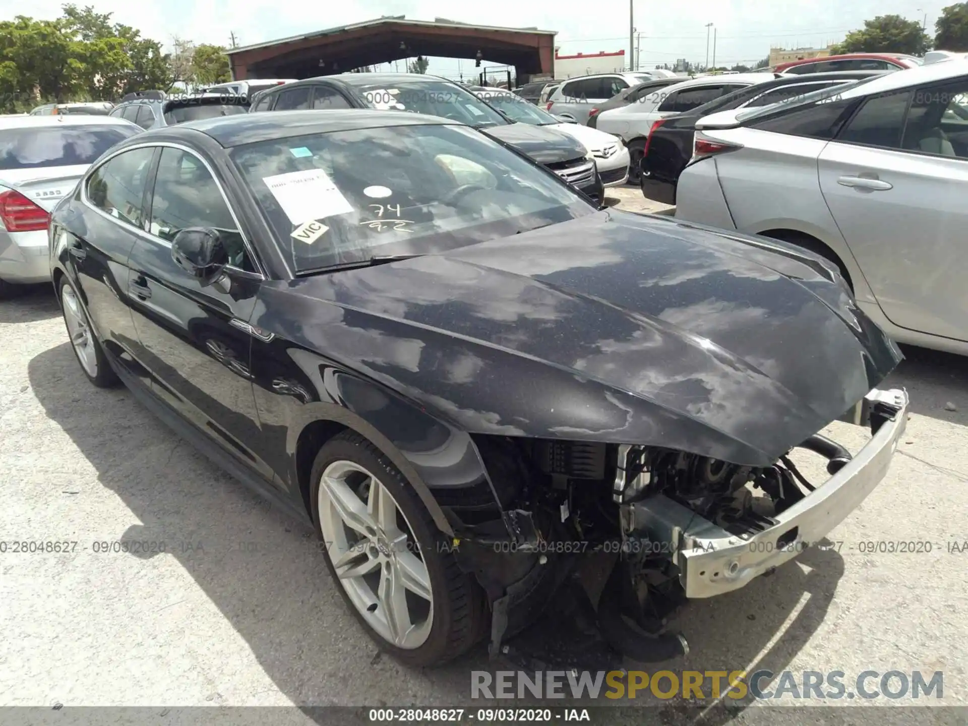 1 Photograph of a damaged car WAUENCF55KA027460 AUDI A5 SPORTBACK 2019