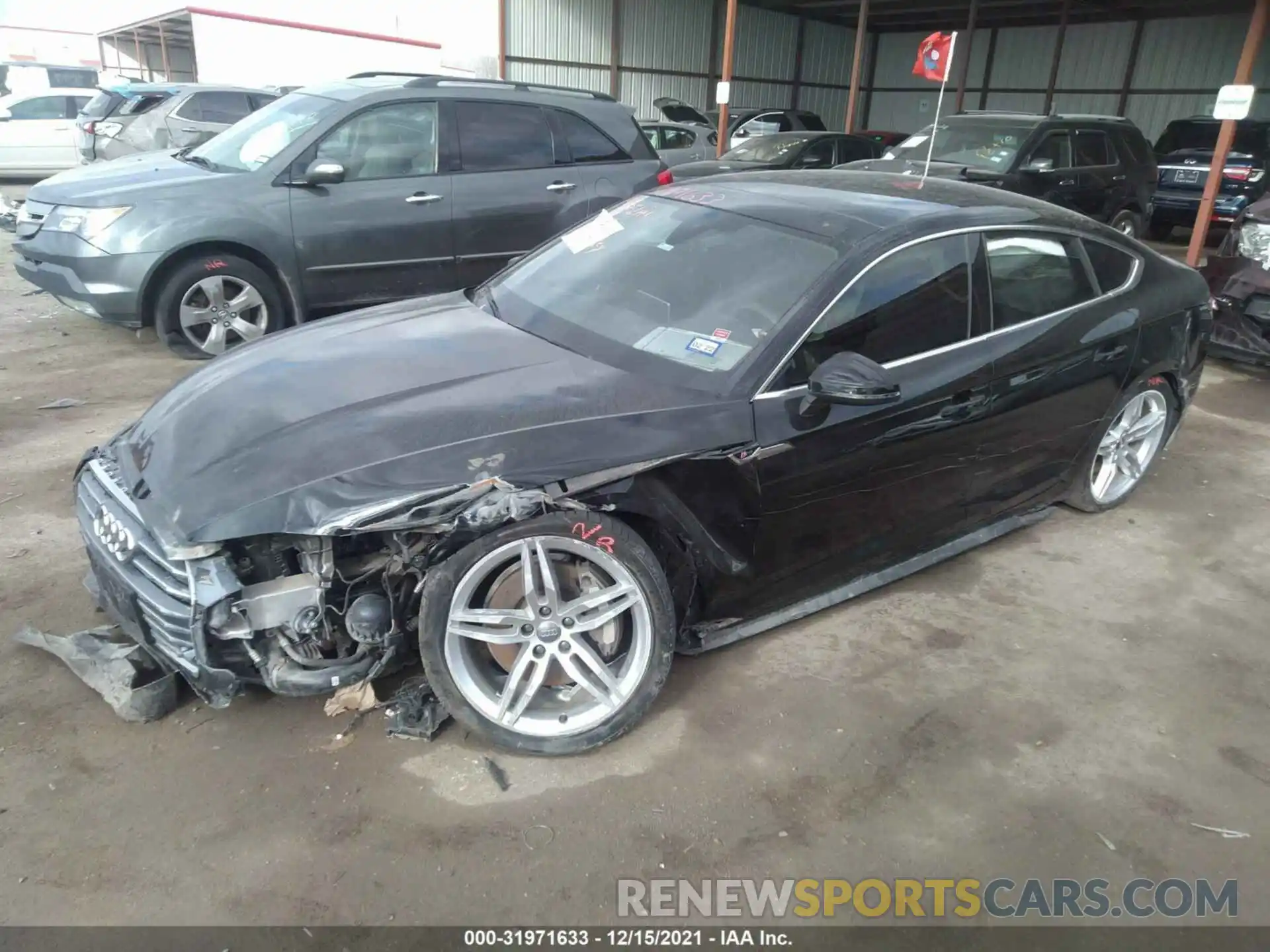 2 Photograph of a damaged car WAUENCF55KA084578 AUDI A5 SPORTBACK 2019