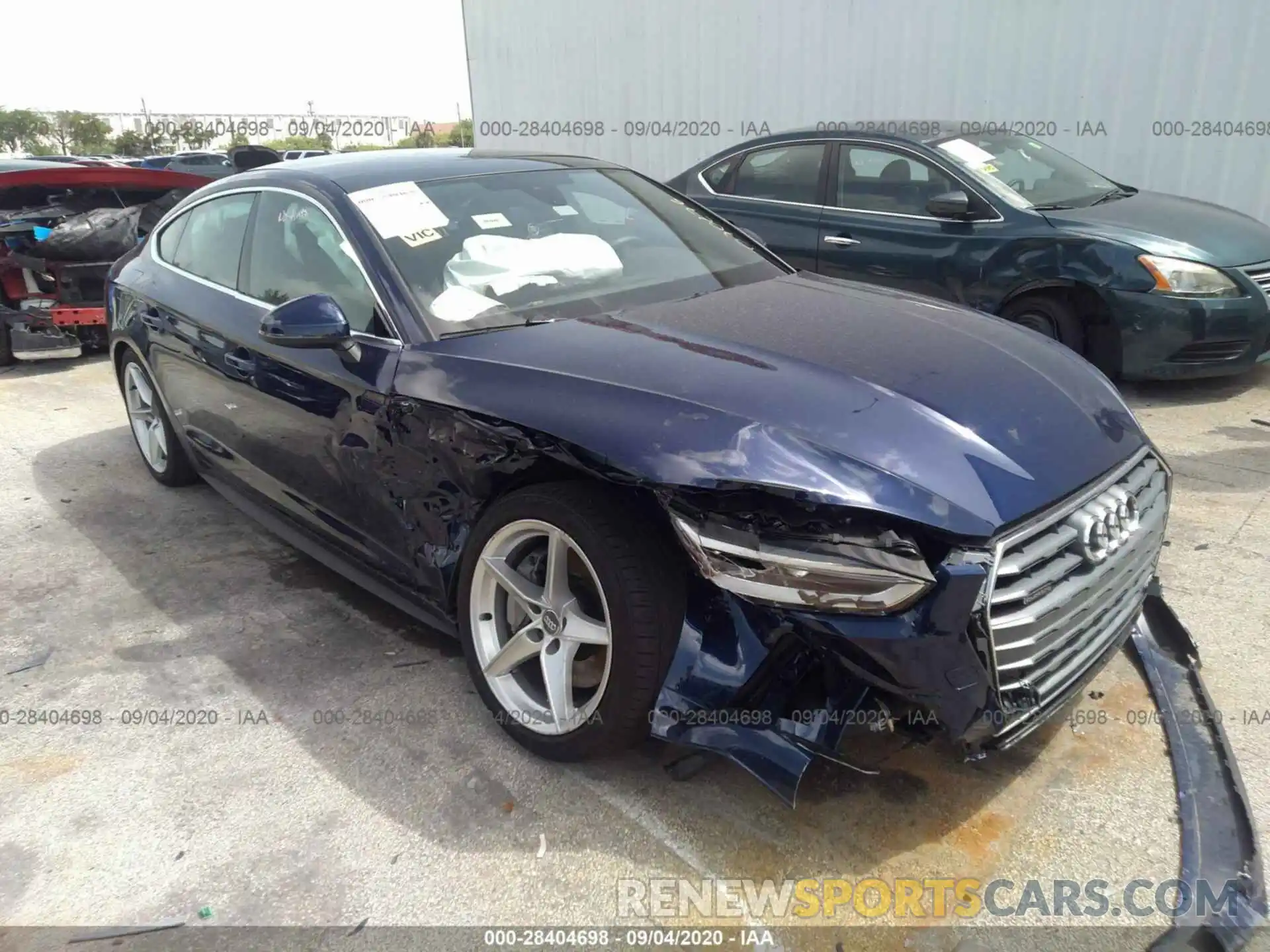 1 Photograph of a damaged car WAUENCF57KA070276 AUDI A5 SPORTBACK 2019