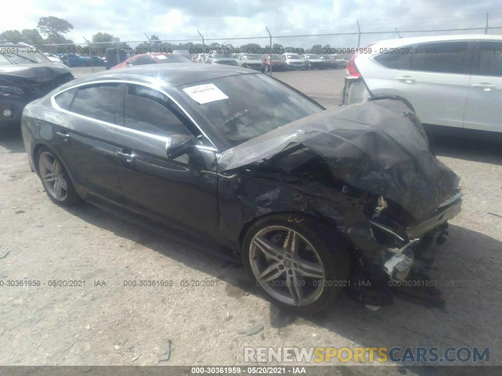 1 Photograph of a damaged car WAUENCF58KA023841 AUDI A5 SPORTBACK 2019