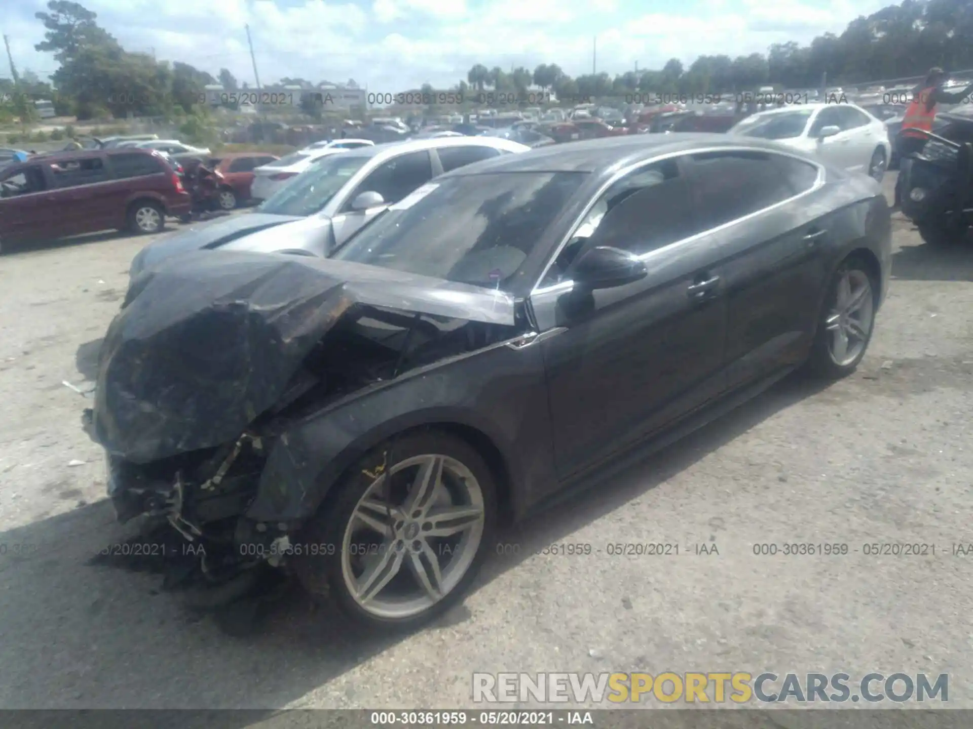 2 Photograph of a damaged car WAUENCF58KA023841 AUDI A5 SPORTBACK 2019