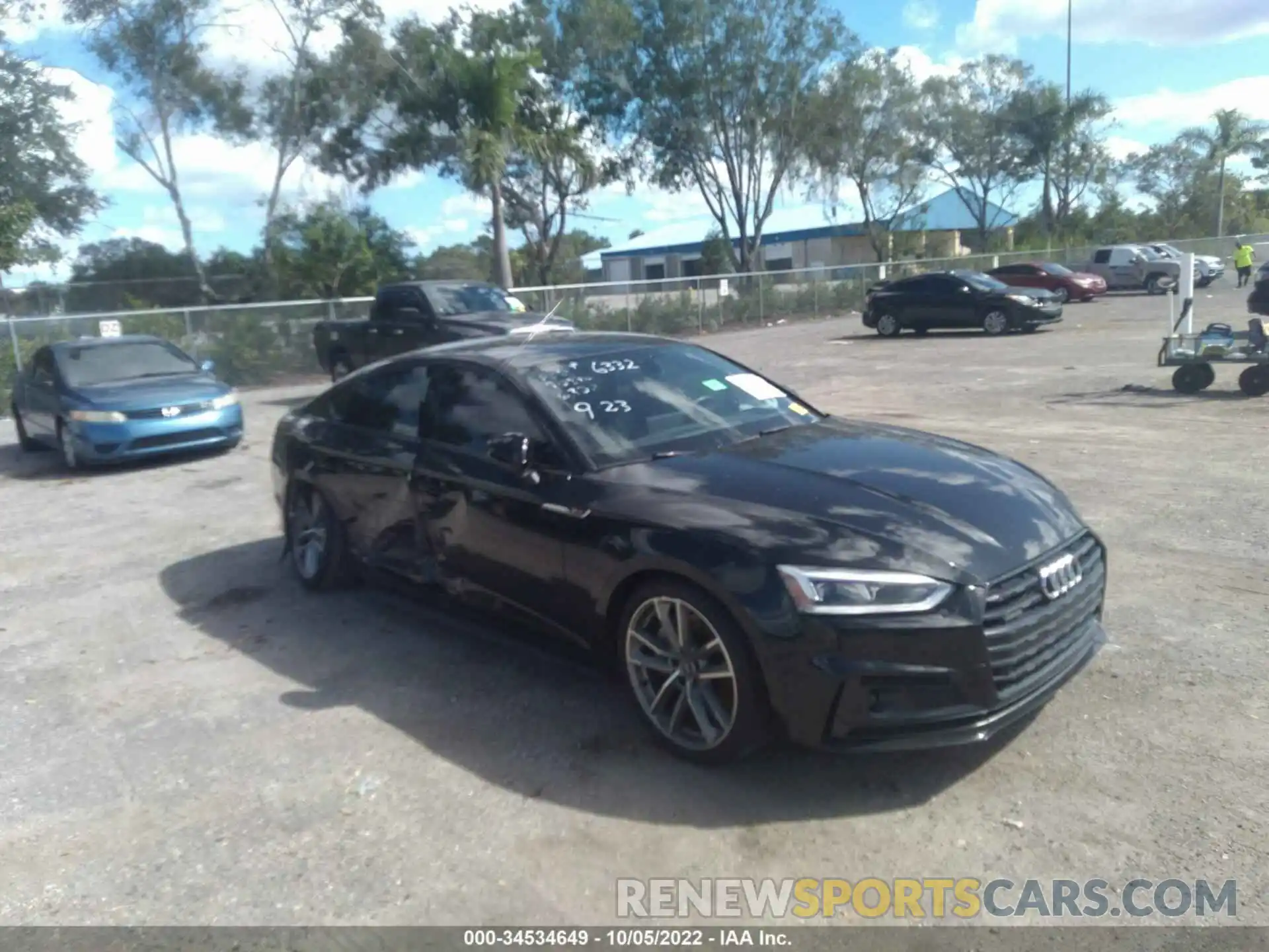 1 Photograph of a damaged car WAUFNCF51KA016332 AUDI A5 SPORTBACK 2019