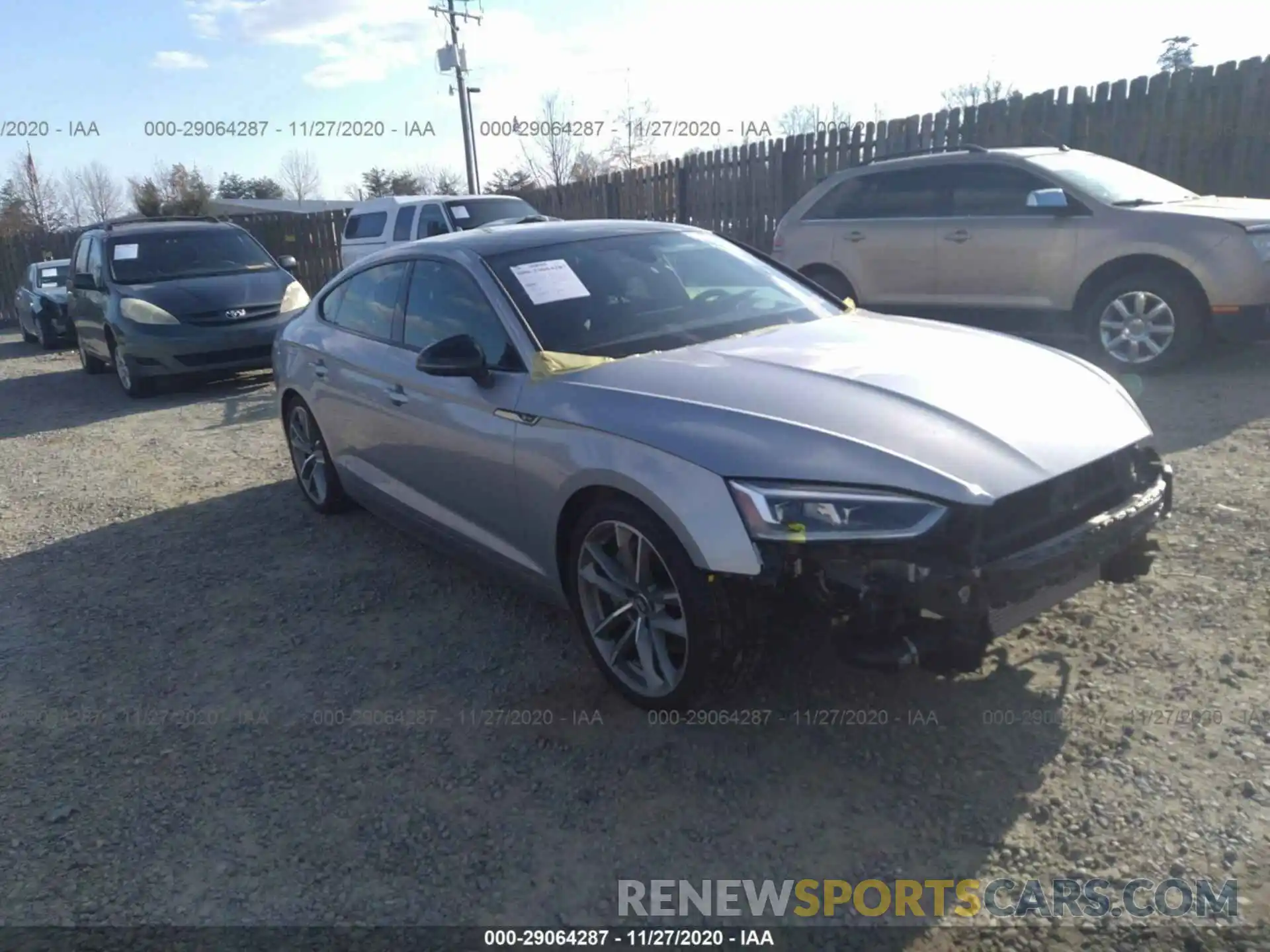 1 Photograph of a damaged car WAUFNCF58KA008194 AUDI A5 SPORTBACK 2019