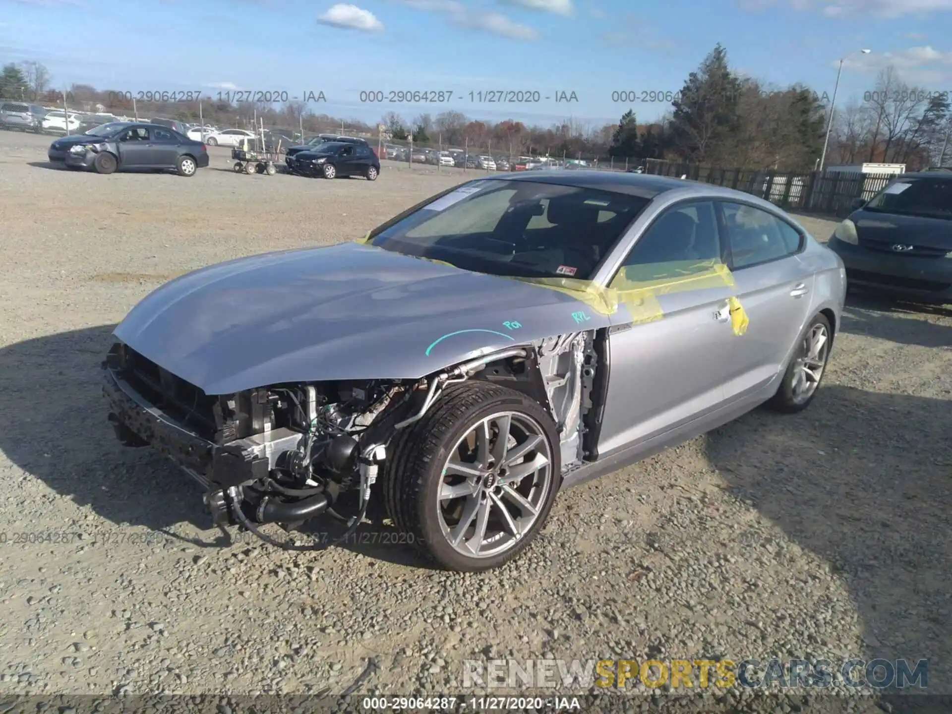 2 Photograph of a damaged car WAUFNCF58KA008194 AUDI A5 SPORTBACK 2019