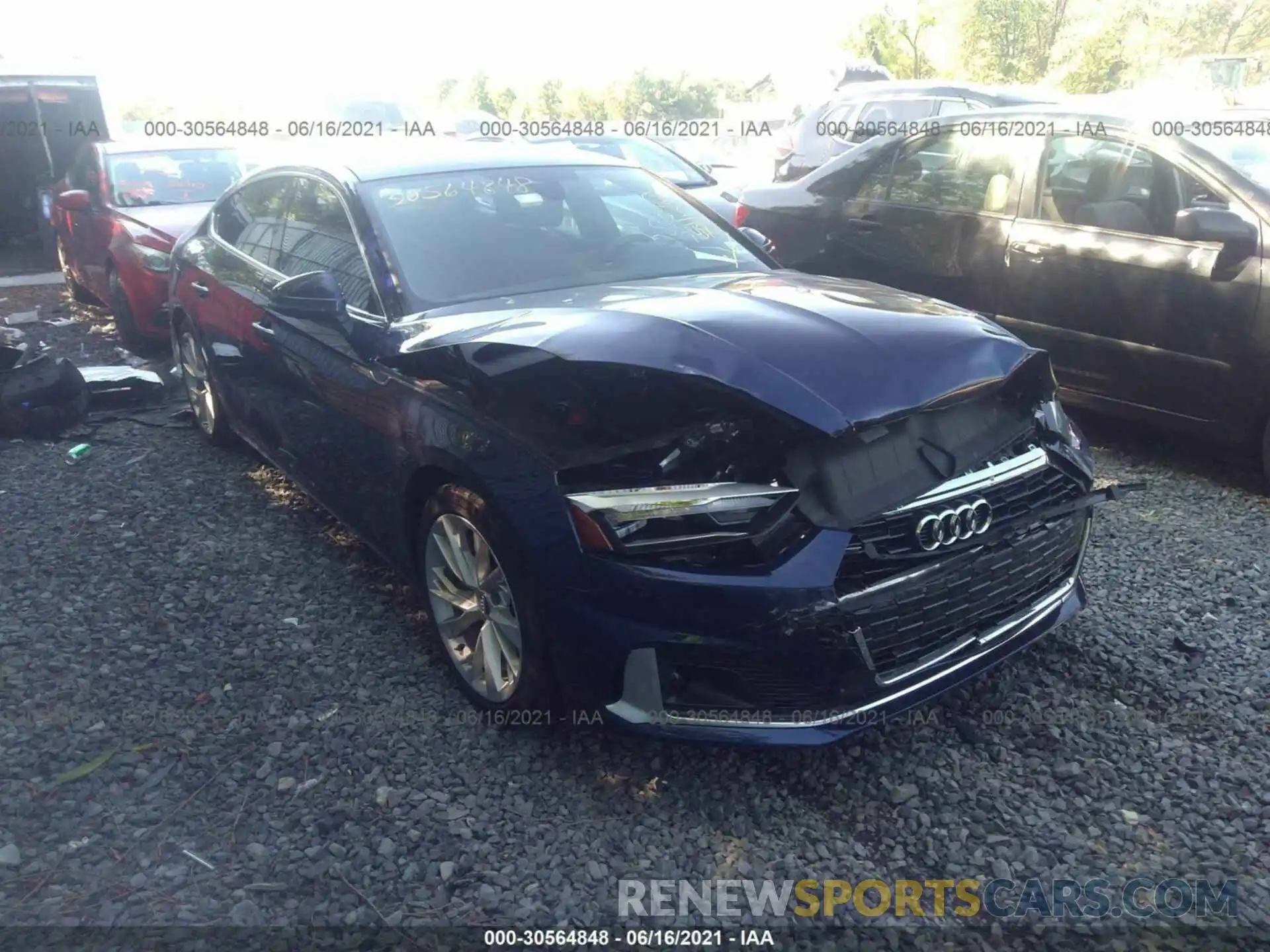 1 Photograph of a damaged car WAUANCF50LA003468 AUDI A5 SPORTBACK 2020