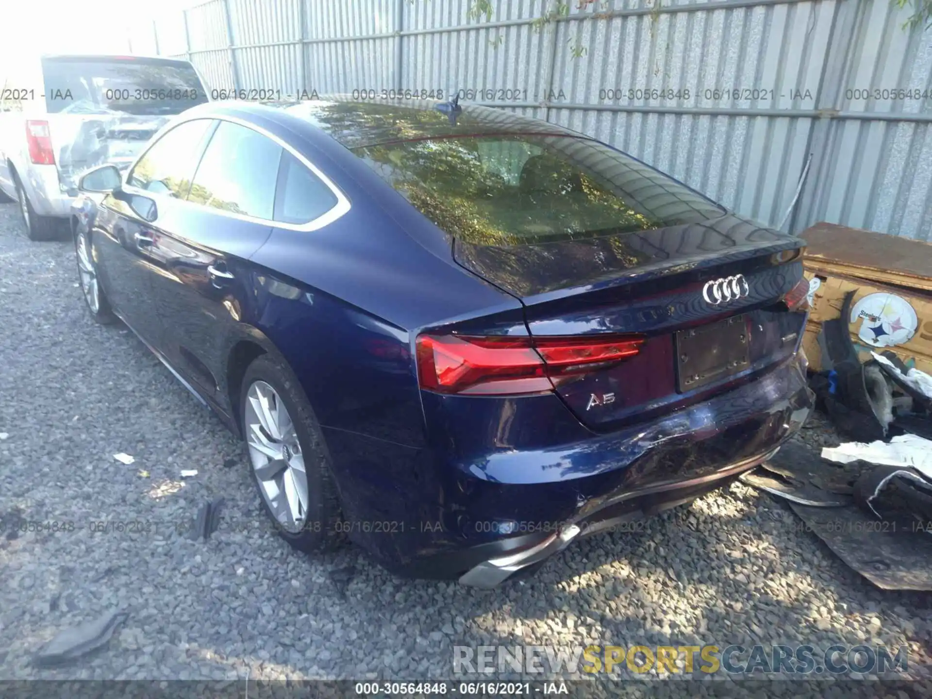 3 Фотография поврежденного автомобиля WAUANCF50LA003468 AUDI A5 SPORTBACK 2020