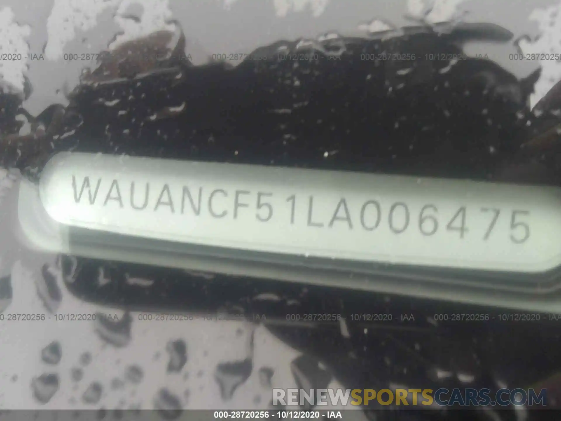 9 Photograph of a damaged car WAUANCF51LA006475 AUDI A5 SPORTBACK 2020