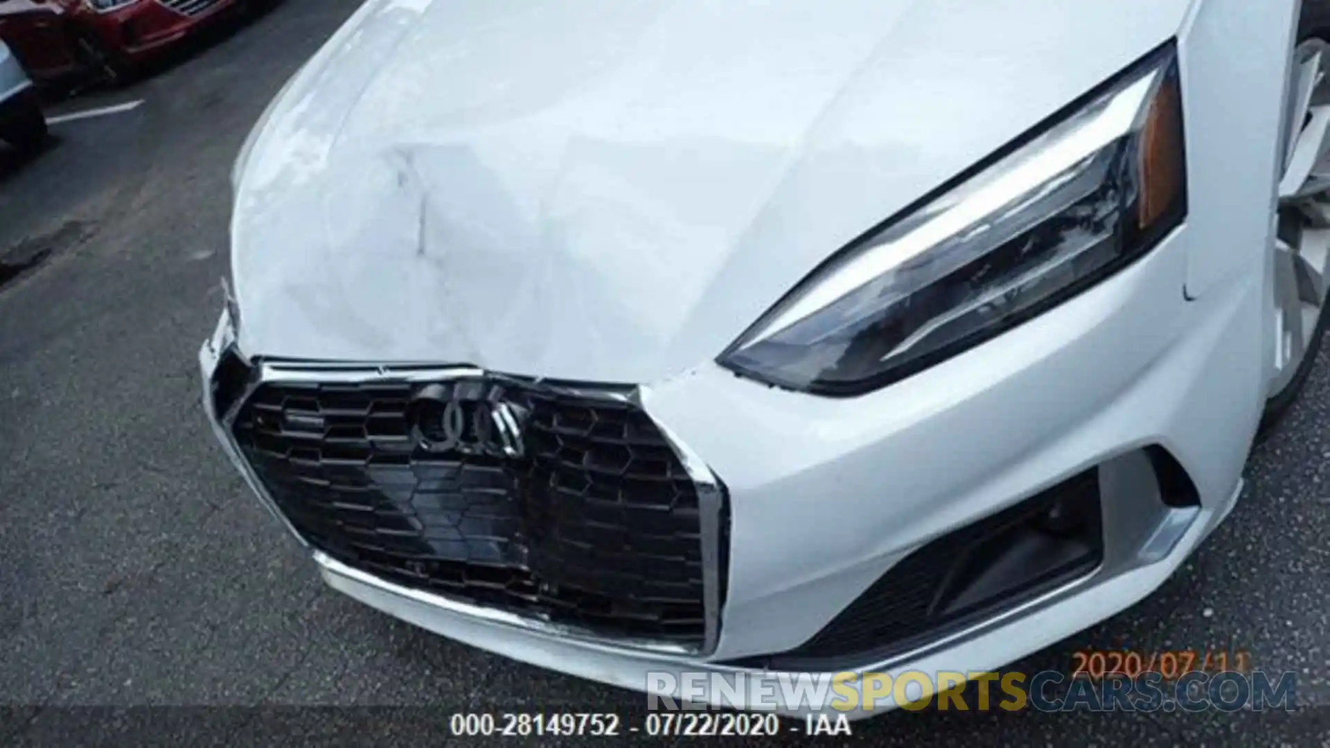 4 Photograph of a damaged car WAUANCF53LA007403 AUDI A5 SPORTBACK 2020