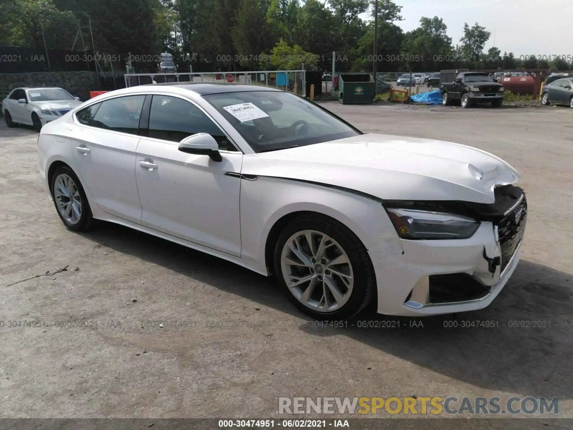 1 Photograph of a damaged car WAUANCF54LA007877 AUDI A5 SPORTBACK 2020