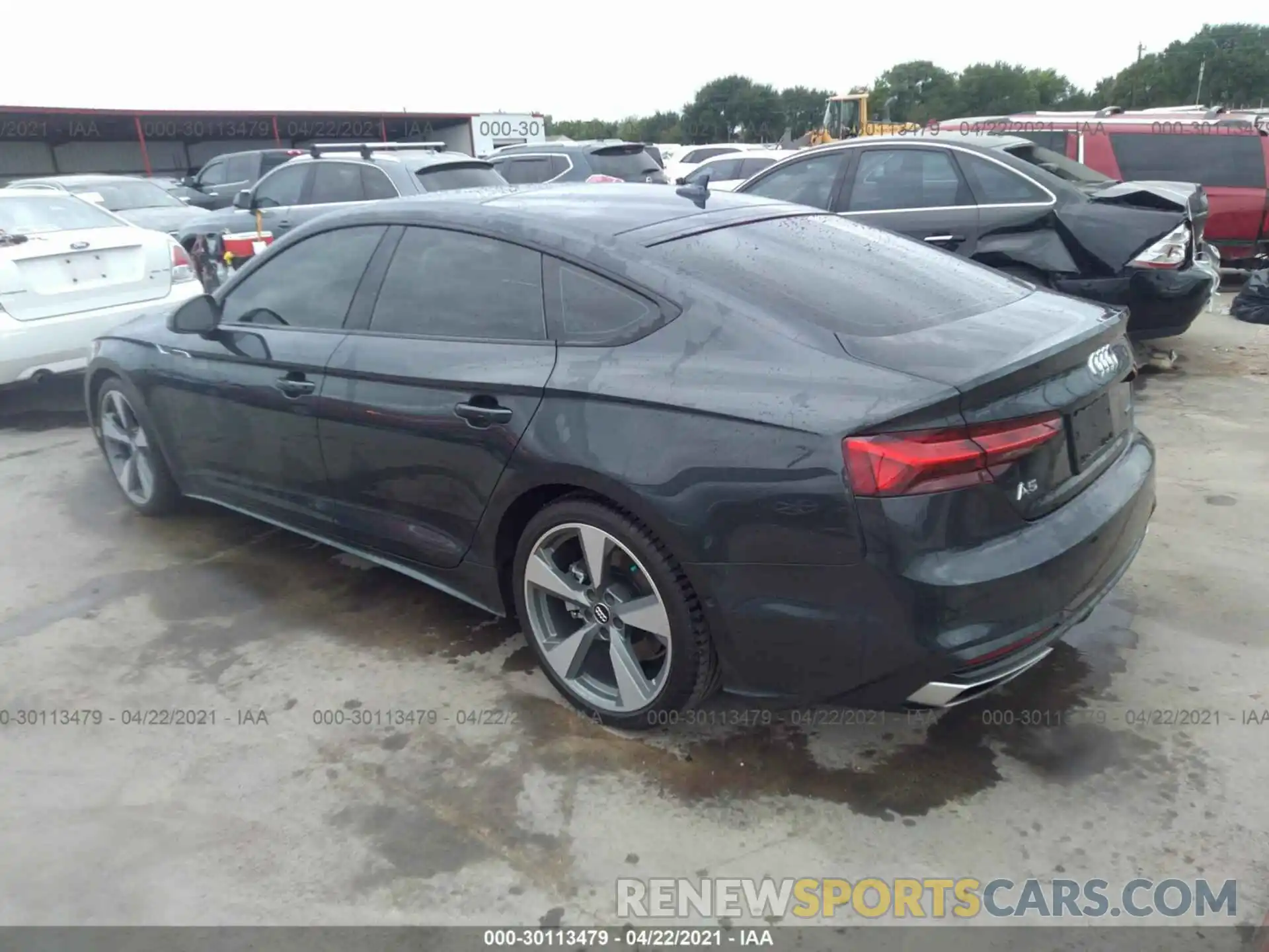 3 Фотография поврежденного автомобиля WAUBNCF54LA016678 AUDI A5 SPORTBACK 2020