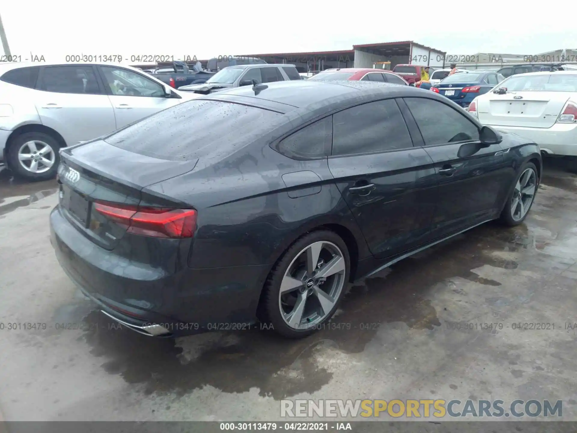 4 Фотография поврежденного автомобиля WAUBNCF54LA016678 AUDI A5 SPORTBACK 2020