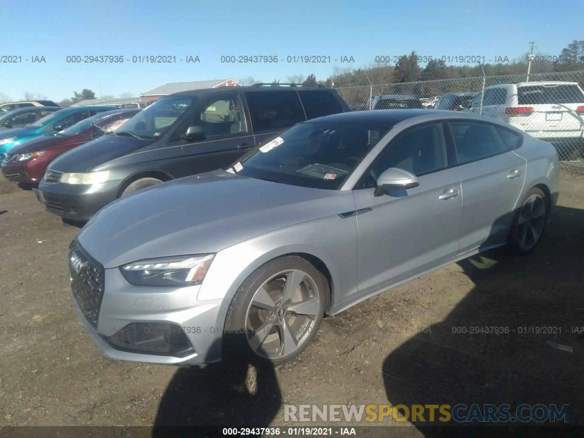 2 Photograph of a damaged car WAUBNCF58LA013539 AUDI A5 SPORTBACK 2020