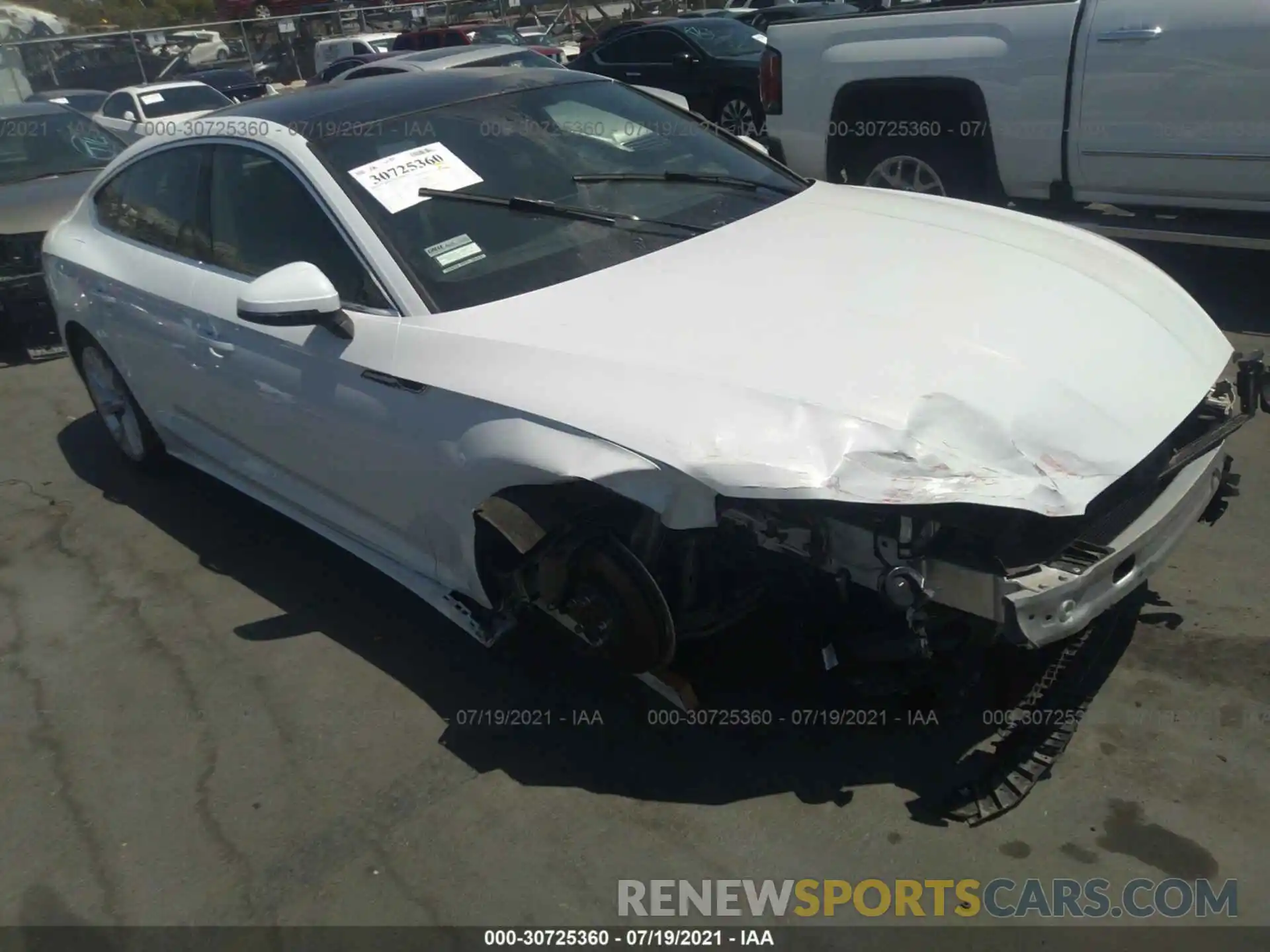 1 Photograph of a damaged car WAUCNCF55LA018119 AUDI A5 SPORTBACK 2020