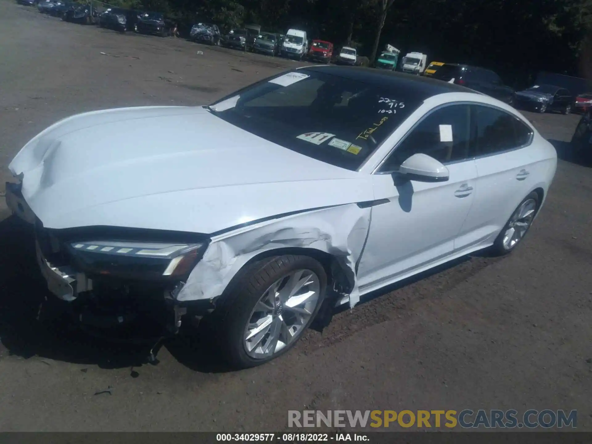 2 Photograph of a damaged car WAUCNCF56LA010742 AUDI A5 SPORTBACK 2020