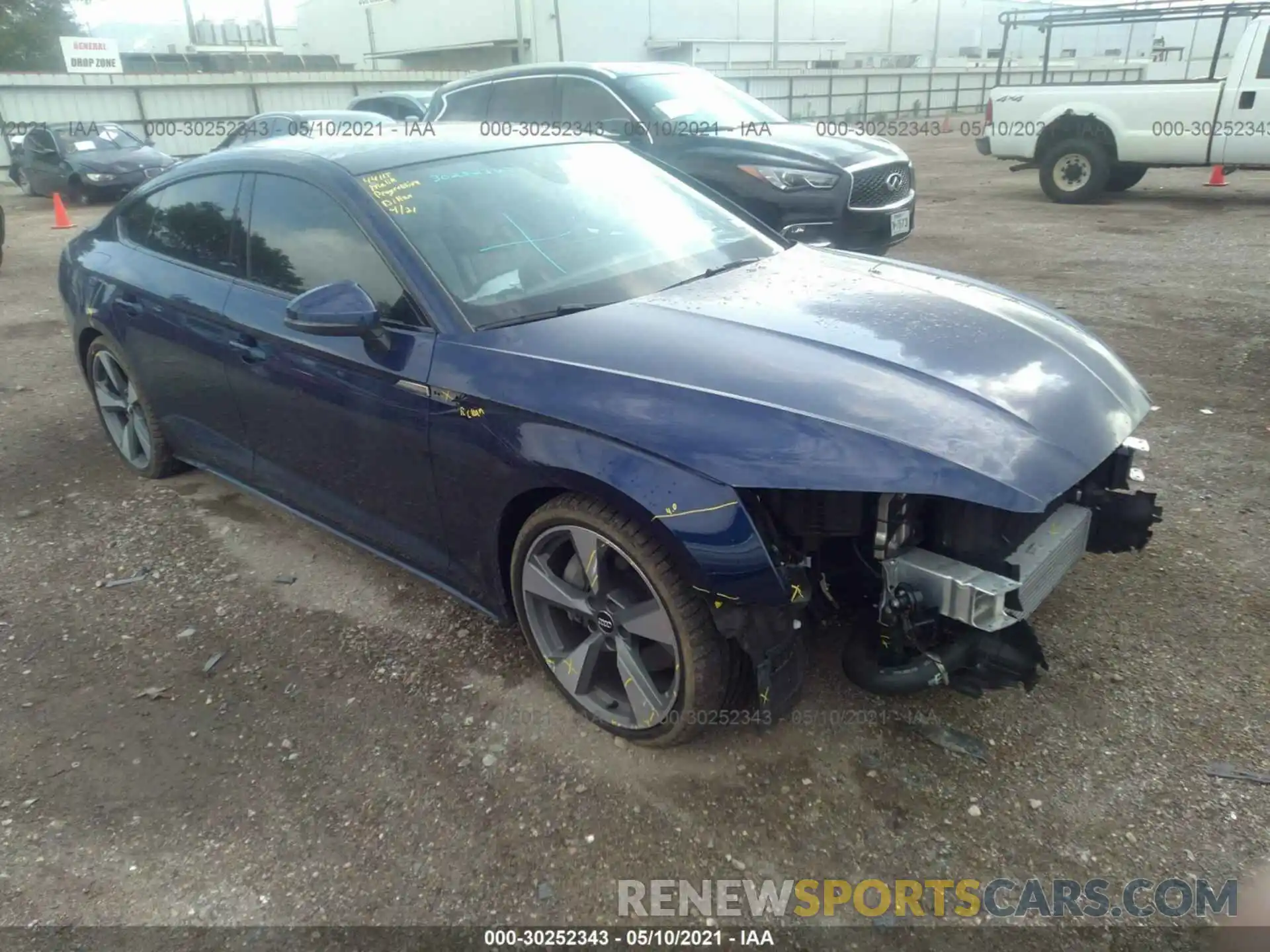 1 Photograph of a damaged car WAUCNCF59LA016051 AUDI A5 SPORTBACK 2020