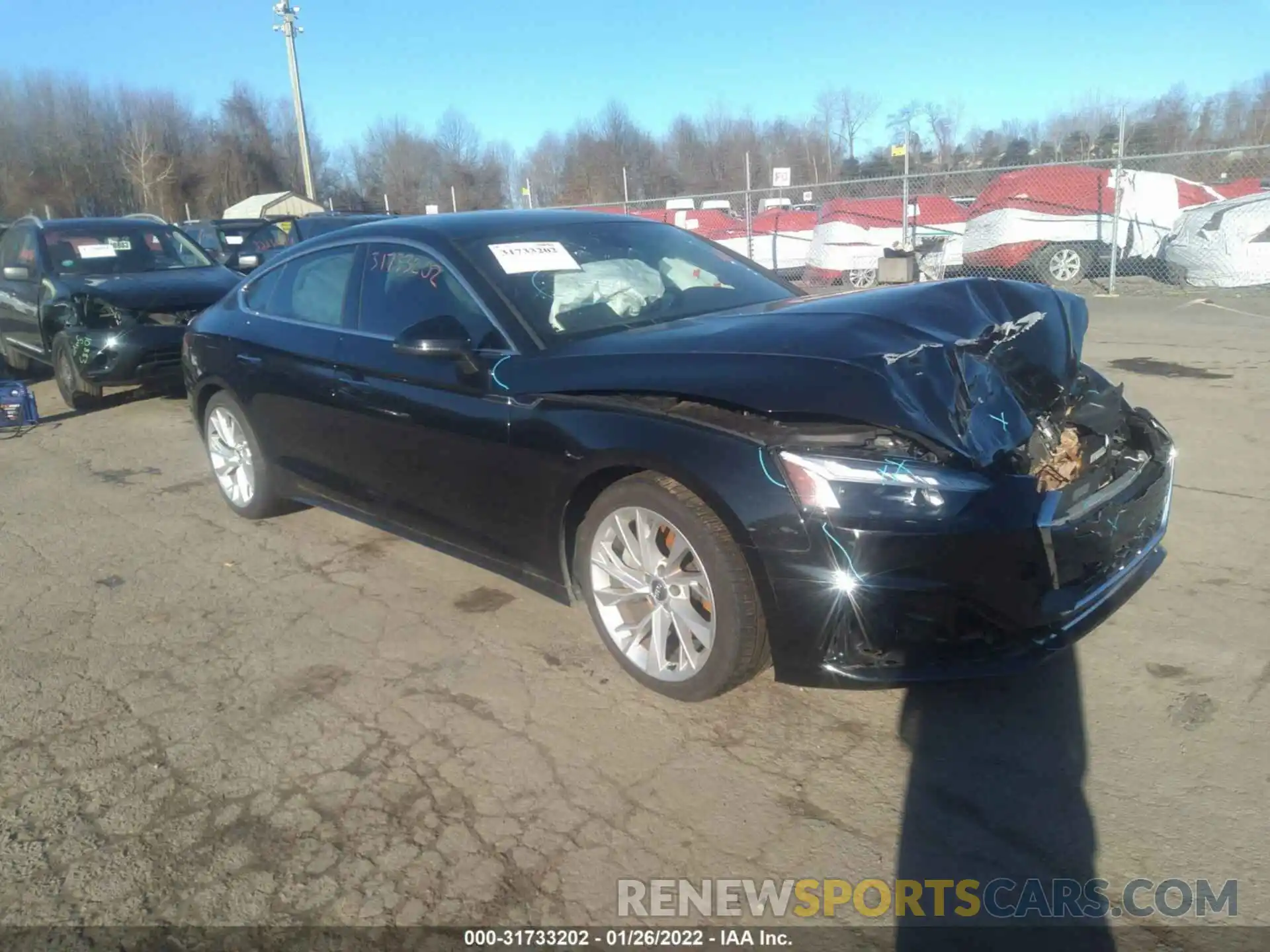 1 Photograph of a damaged car WAUCNDF50LA017126 AUDI A5 SPORTBACK 2020