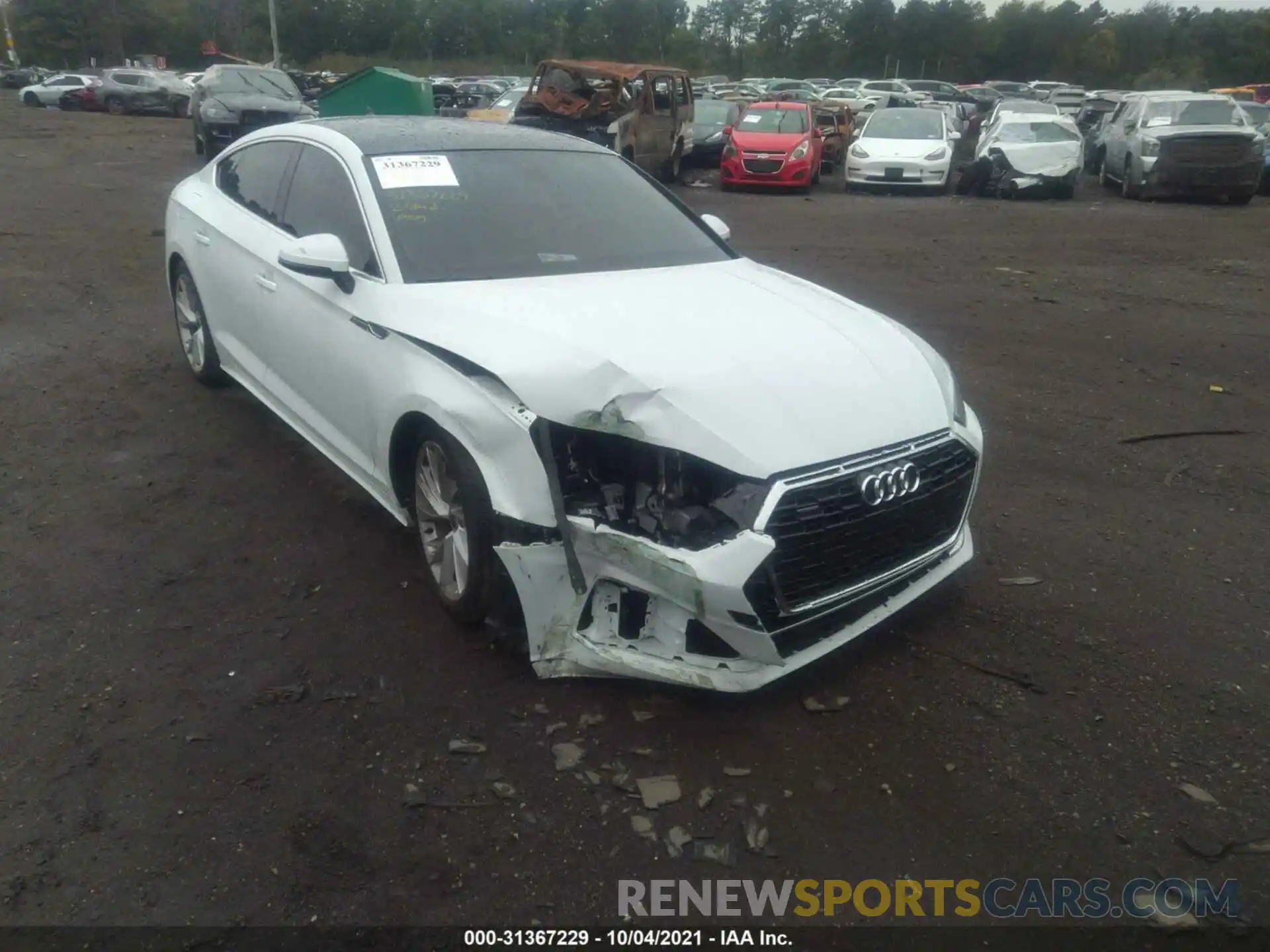 1 Photograph of a damaged car WAUABCF50MA028803 AUDI A5 SPORTBACK 2021