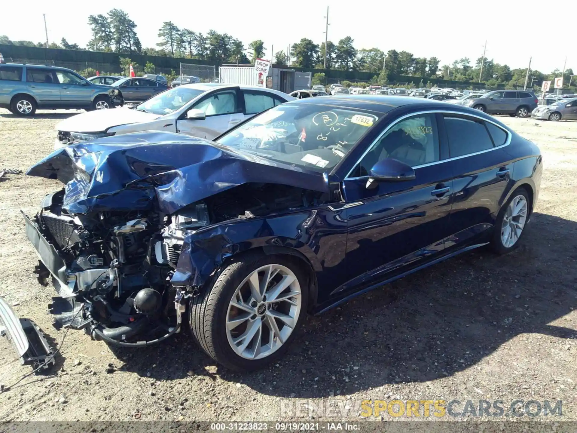 2 Photograph of a damaged car WAUABCF53MA037513 AUDI A5 SPORTBACK 2021