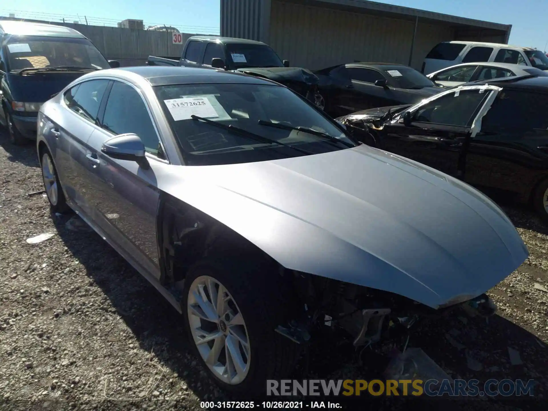 1 Photograph of a damaged car WAUCBCF58MA041291 AUDI A5 SPORTBACK 2021