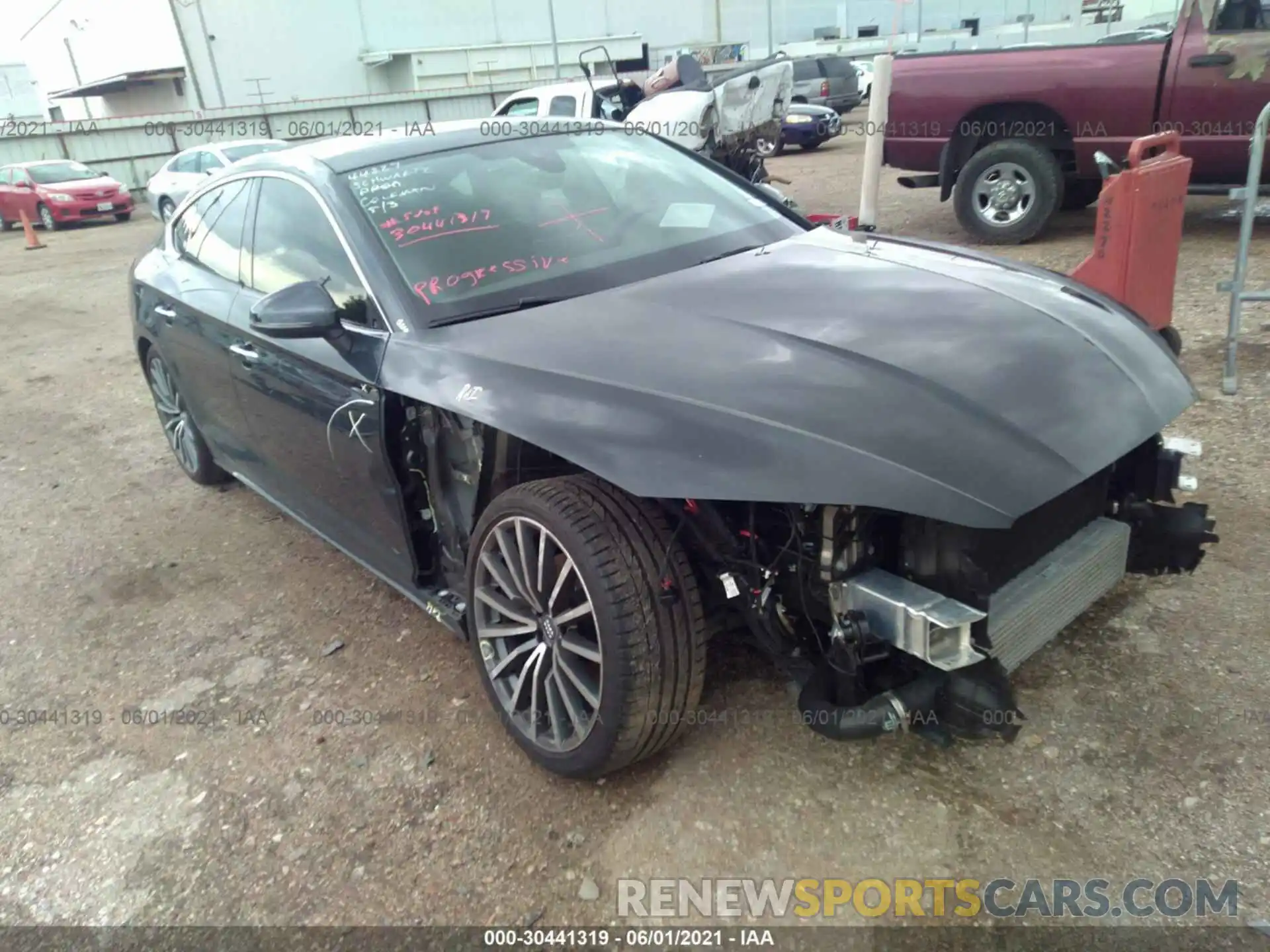 1 Photograph of a damaged car WAUCBCF59MA007294 AUDI A5 SPORTBACK 2021