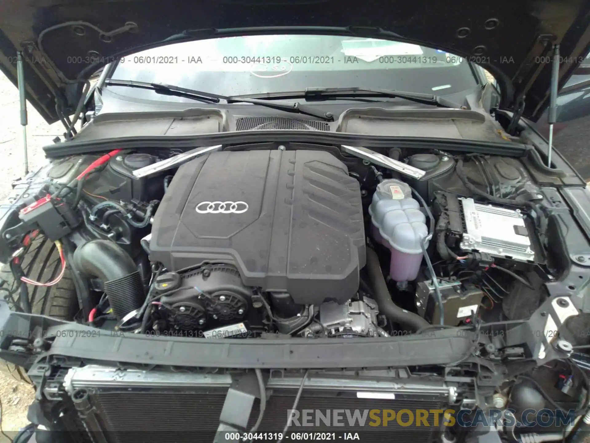 10 Фотография поврежденного автомобиля WAUCBCF59MA007294 AUDI A5 SPORTBACK 2021