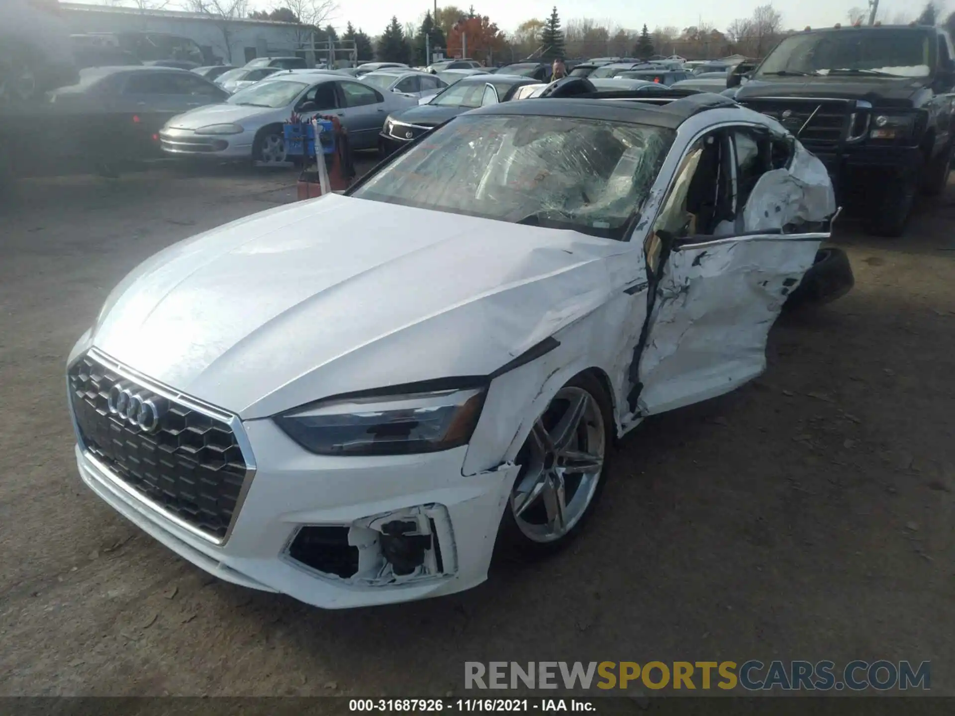 2 Photograph of a damaged car WAUDACF50MA044080 AUDI A5 SPORTBACK 2021