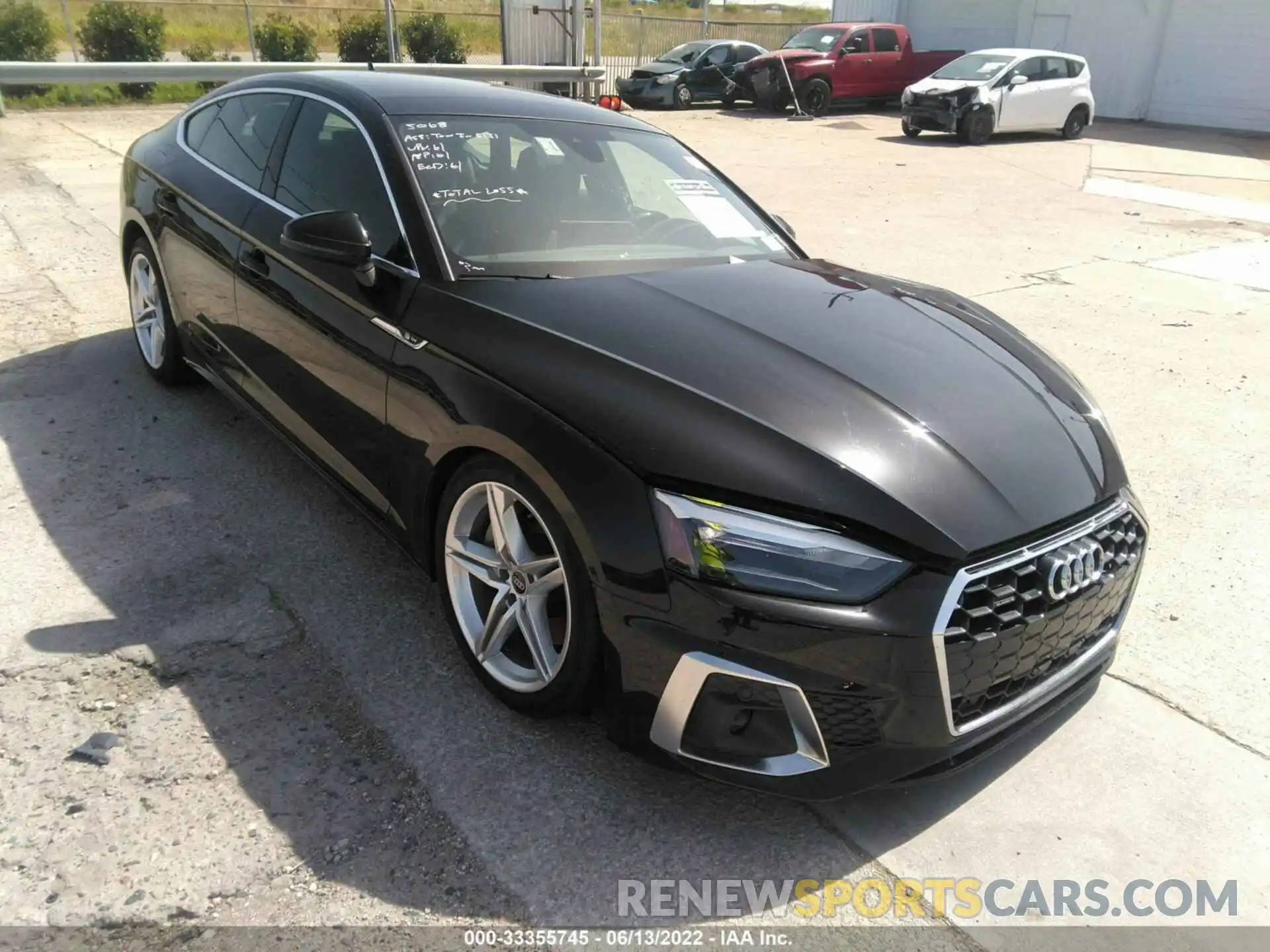 1 Photograph of a damaged car WAUDACF50MA045892 AUDI A5 SPORTBACK 2021