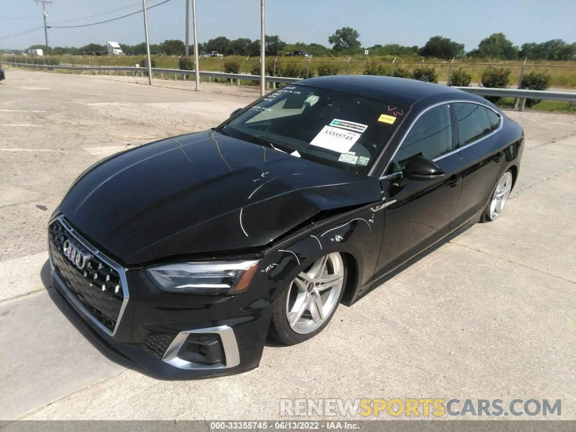 2 Photograph of a damaged car WAUDACF50MA045892 AUDI A5 SPORTBACK 2021