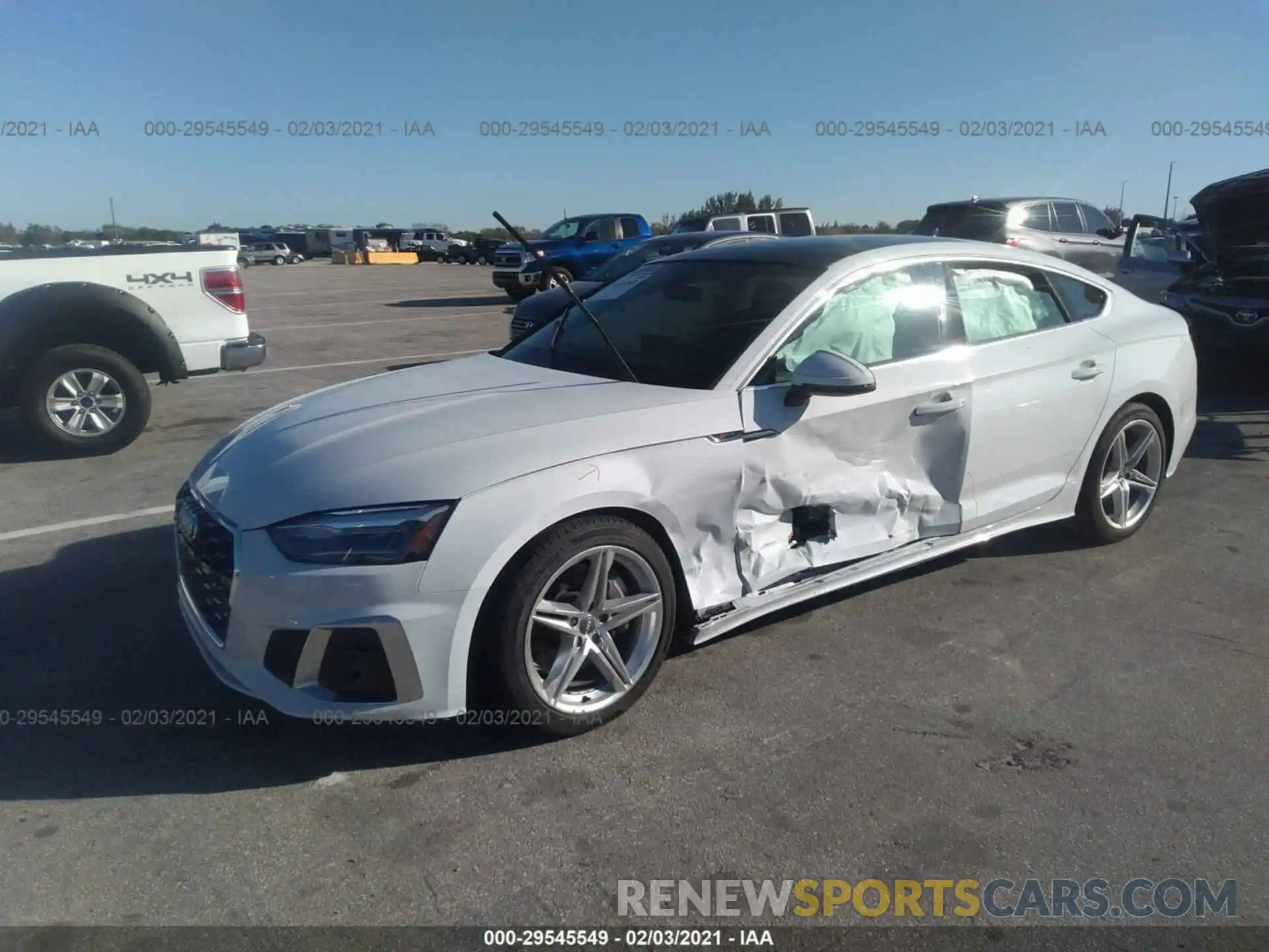 2 Photograph of a damaged car WAUDACF51MA010553 AUDI A5 SPORTBACK 2021