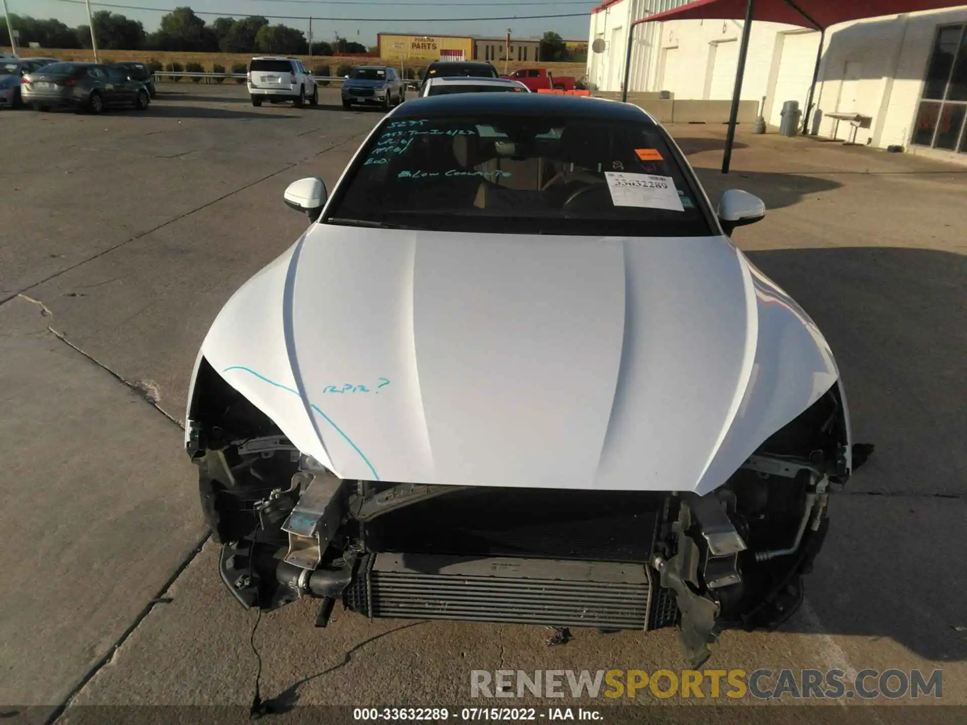 6 Photograph of a damaged car WAUDACF54MA014242 AUDI A5 SPORTBACK 2021