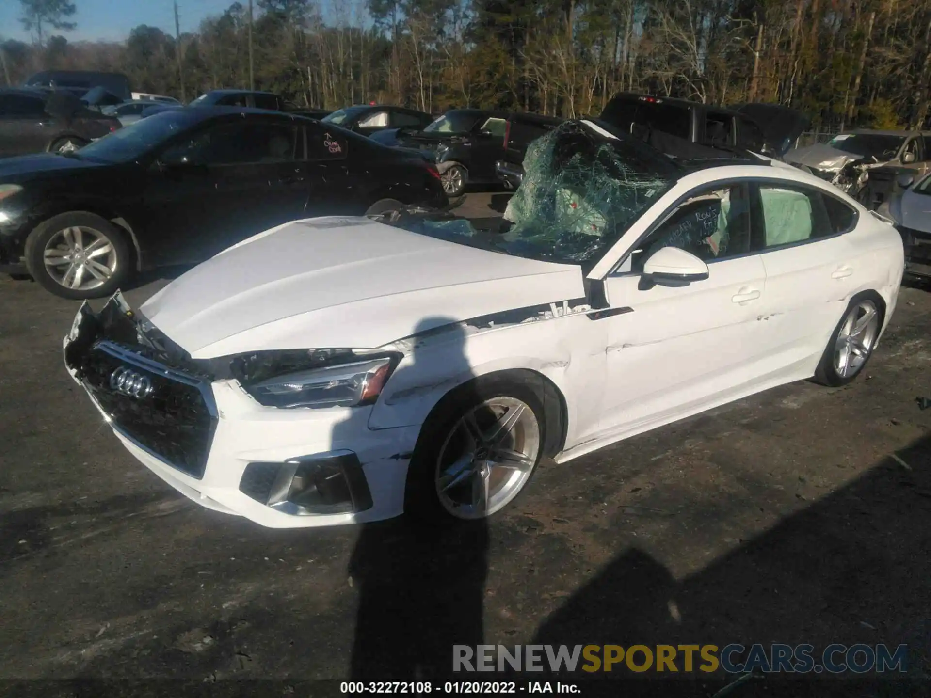 2 Photograph of a damaged car WAUDACF55MA010703 AUDI A5 SPORTBACK 2021