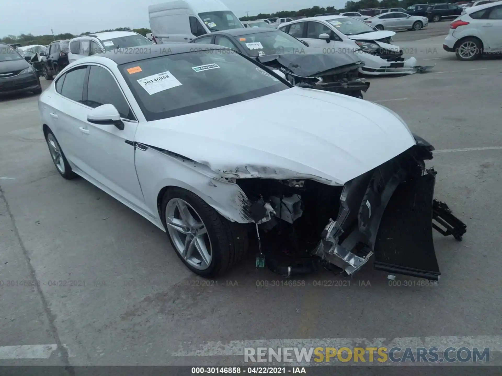 1 Photograph of a damaged car WAUDACF56MA013786 AUDI A5 SPORTBACK 2021