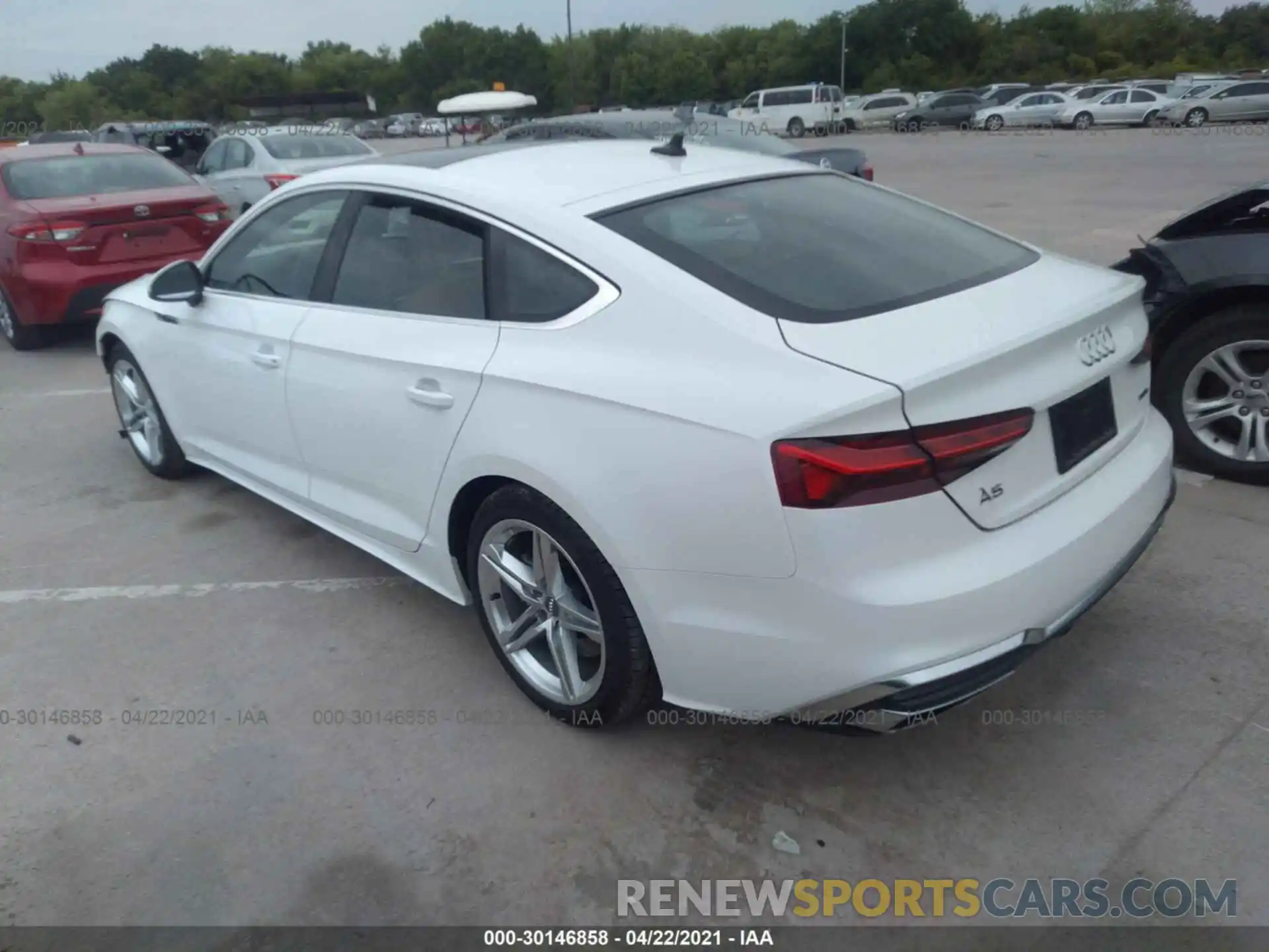 3 Photograph of a damaged car WAUDACF56MA013786 AUDI A5 SPORTBACK 2021