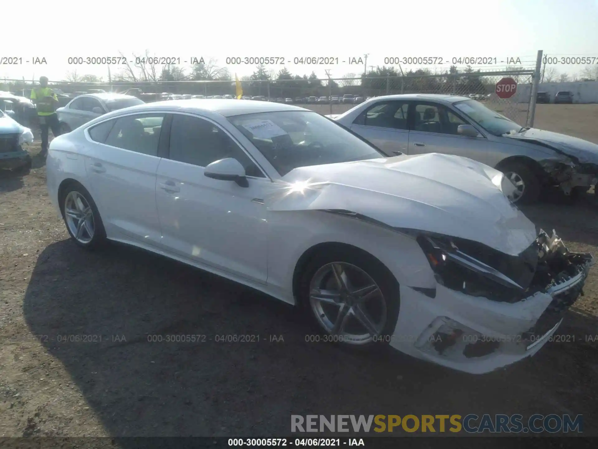 1 Photograph of a damaged car WAUDACF58MA014731 AUDI A5 SPORTBACK 2021