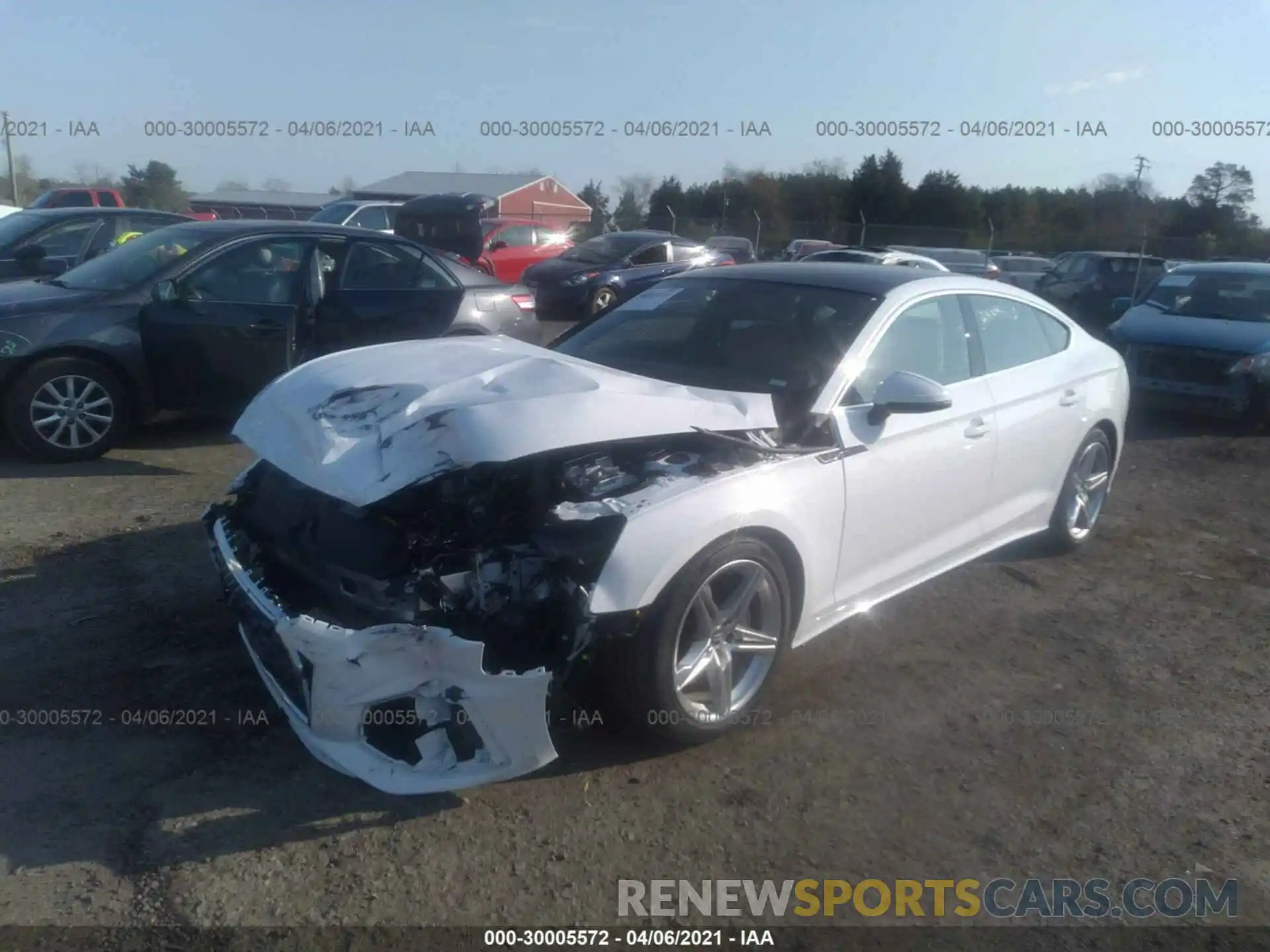 2 Photograph of a damaged car WAUDACF58MA014731 AUDI A5 SPORTBACK 2021