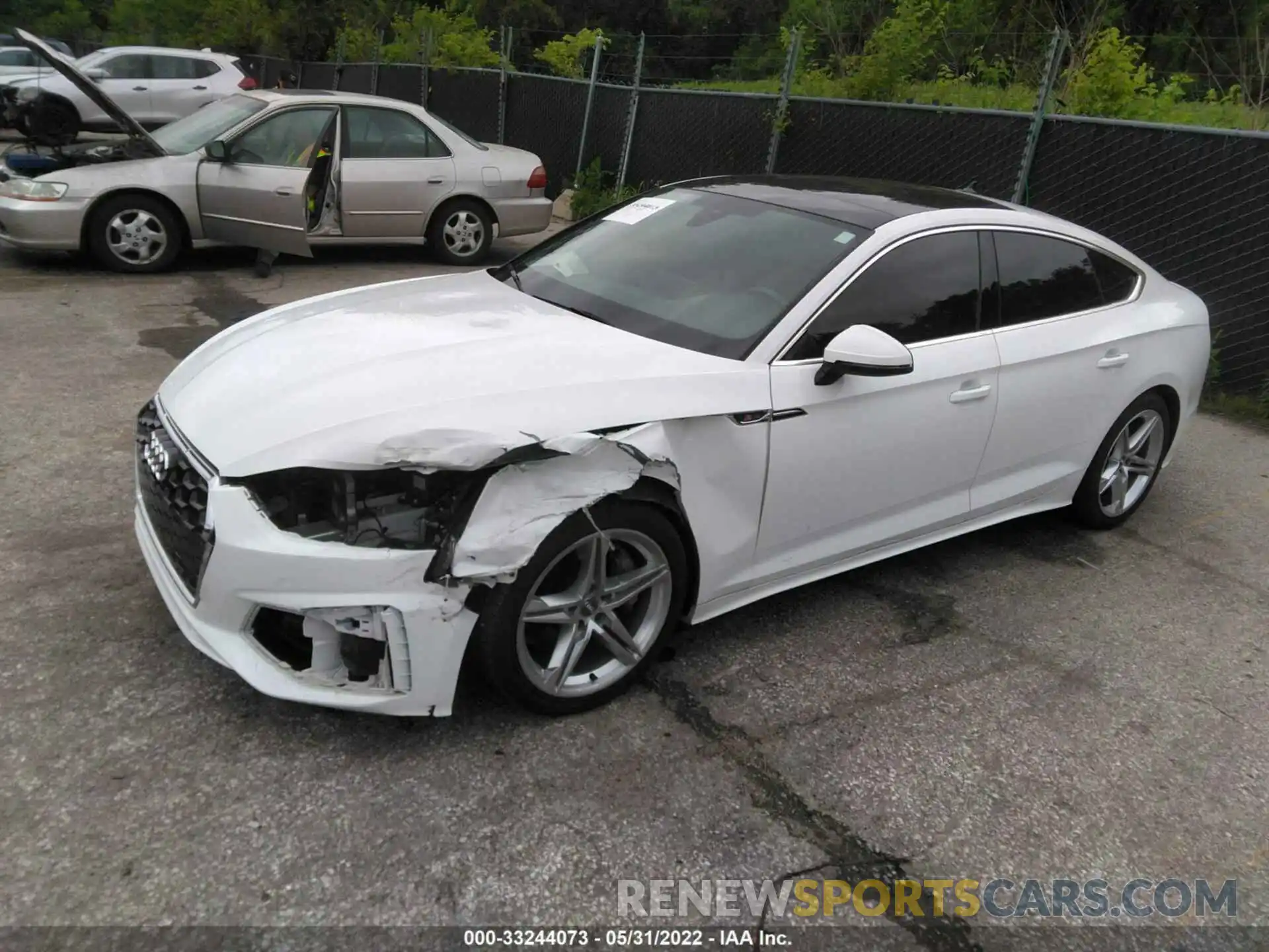 2 Photograph of a damaged car WAUDACF58MA016026 AUDI A5 SPORTBACK 2021