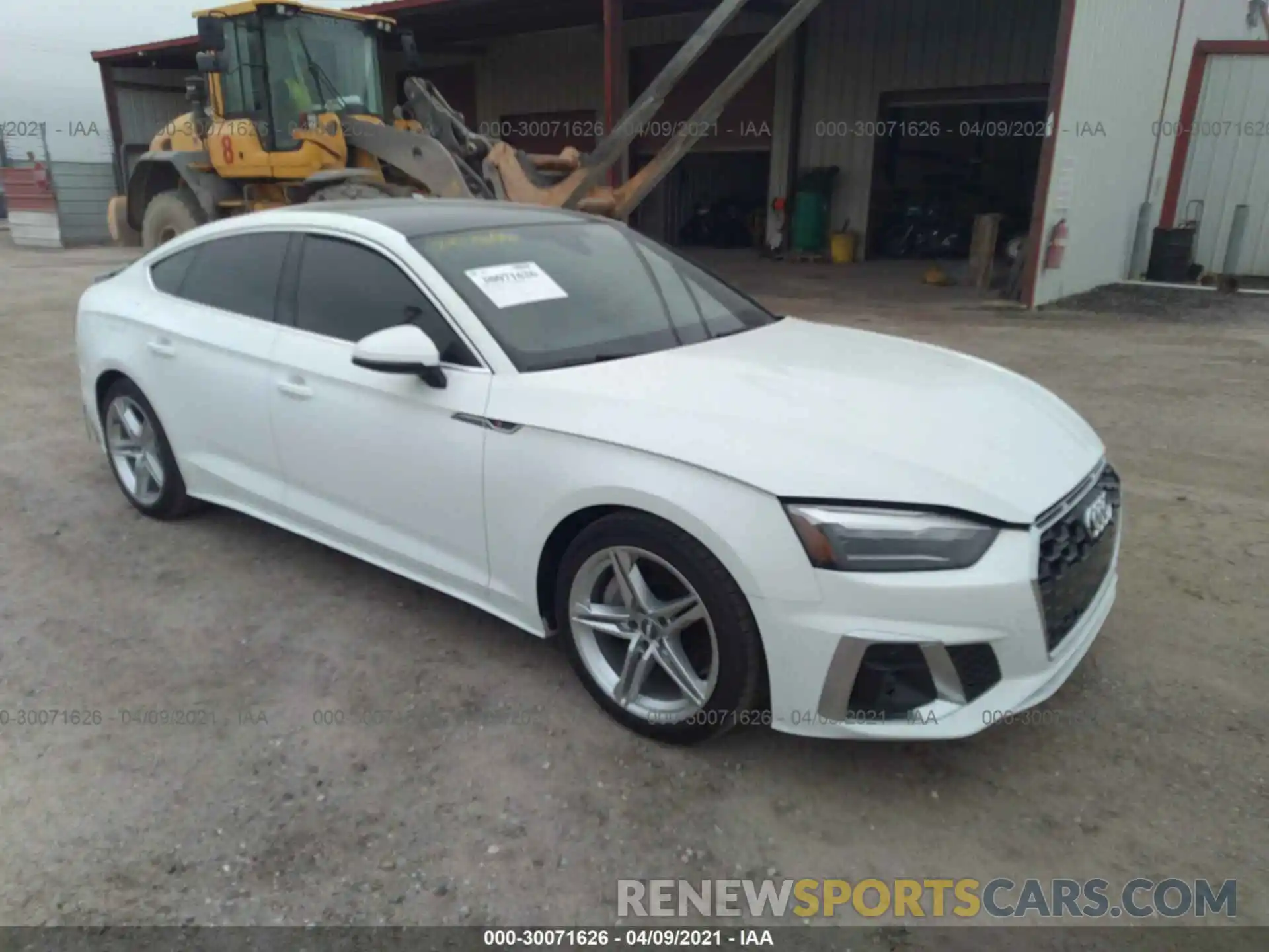 1 Photograph of a damaged car WAUDACF59MA008372 AUDI A5 SPORTBACK 2021