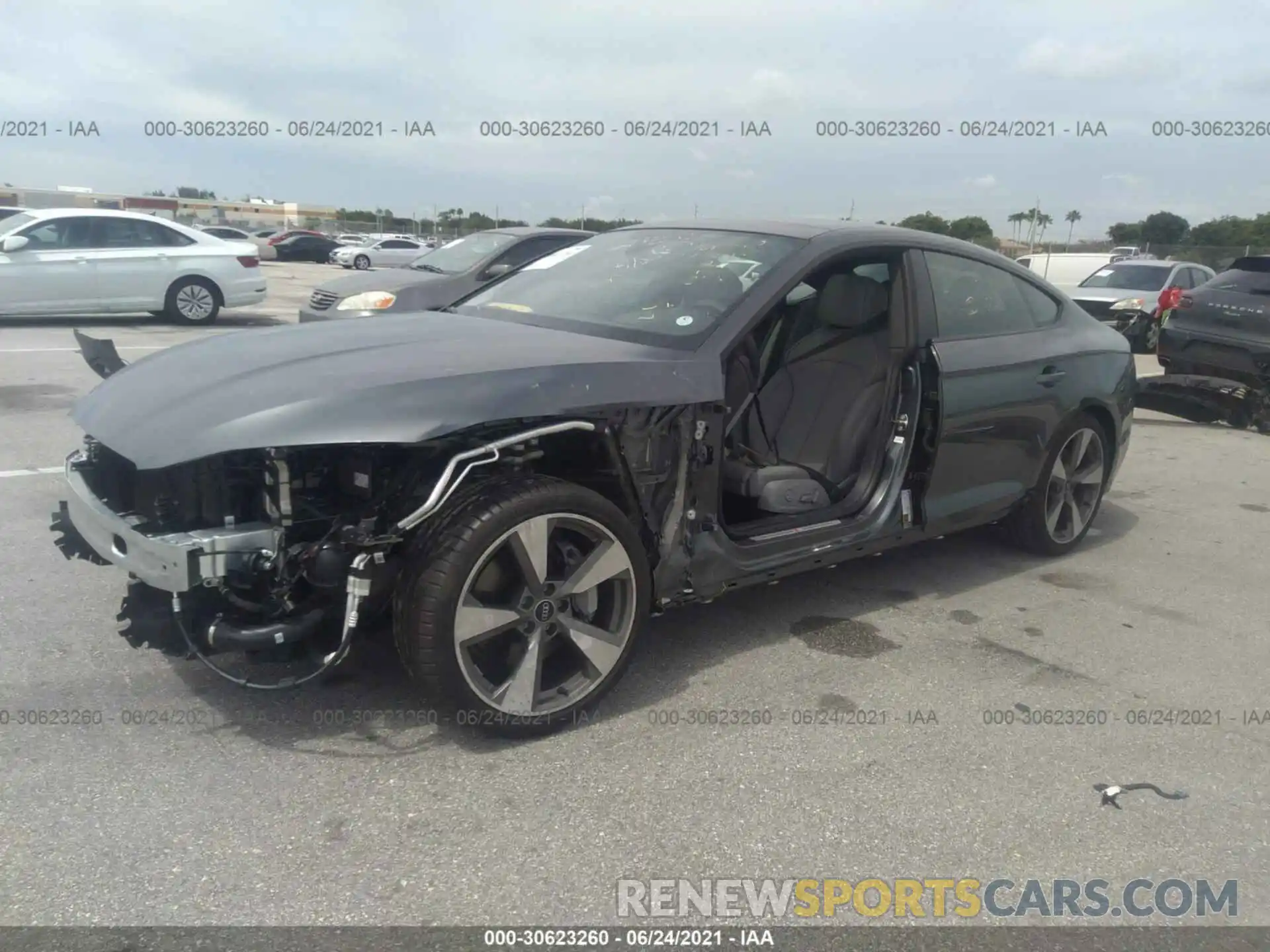 2 Photograph of a damaged car WAUEACF50MA037053 AUDI A5 SPORTBACK 2021