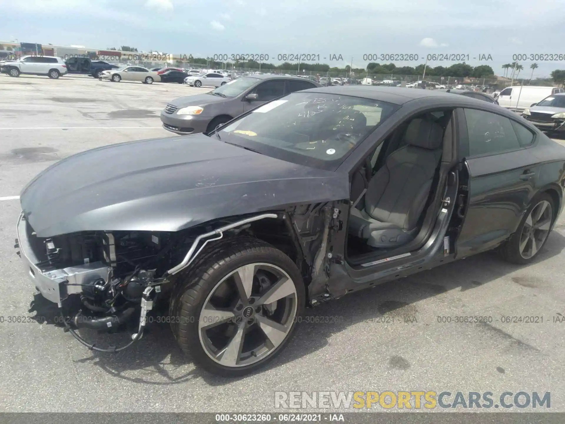 6 Photograph of a damaged car WAUEACF50MA037053 AUDI A5 SPORTBACK 2021