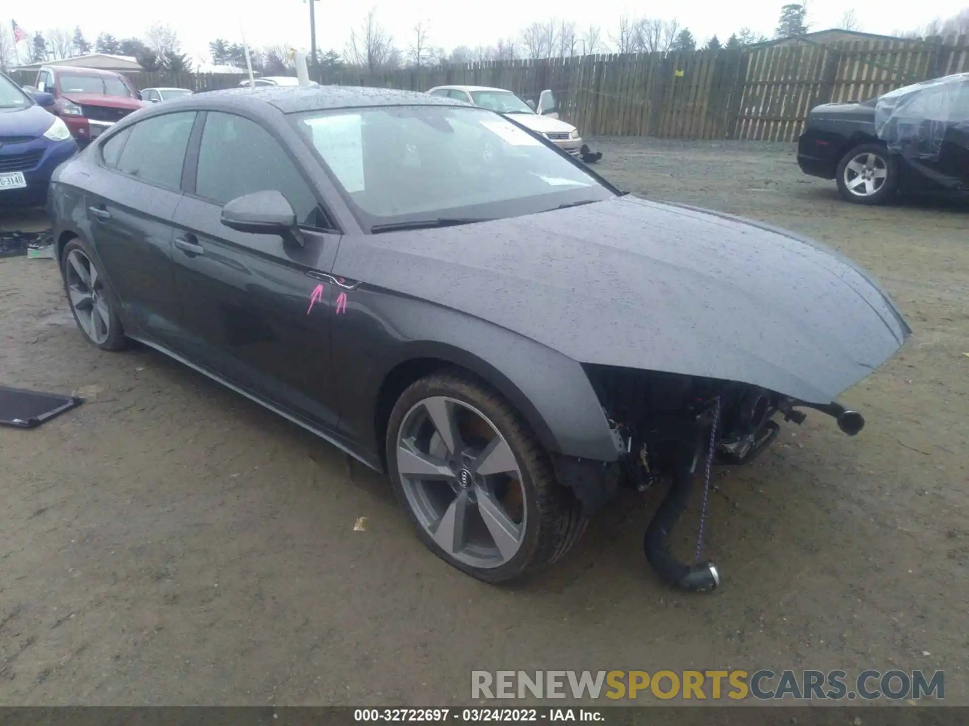 1 Фотография поврежденного автомобиля WAUEACF55MA006154 AUDI A5 SPORTBACK 2021