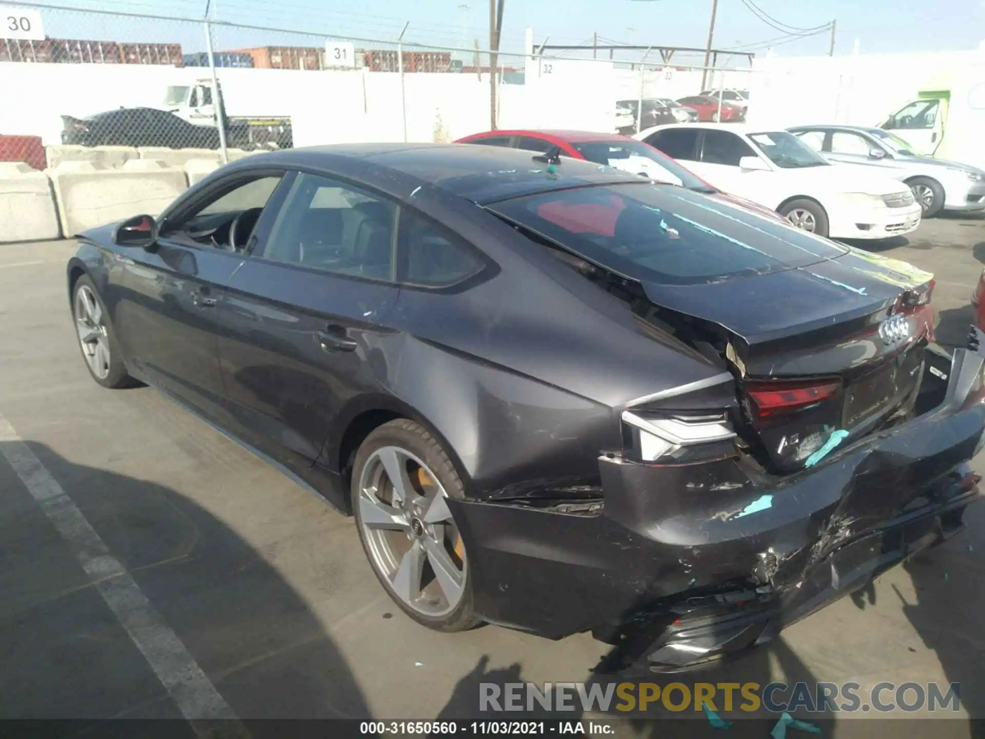 3 Photograph of a damaged car WAUFACF50MA047456 AUDI A5 SPORTBACK 2021