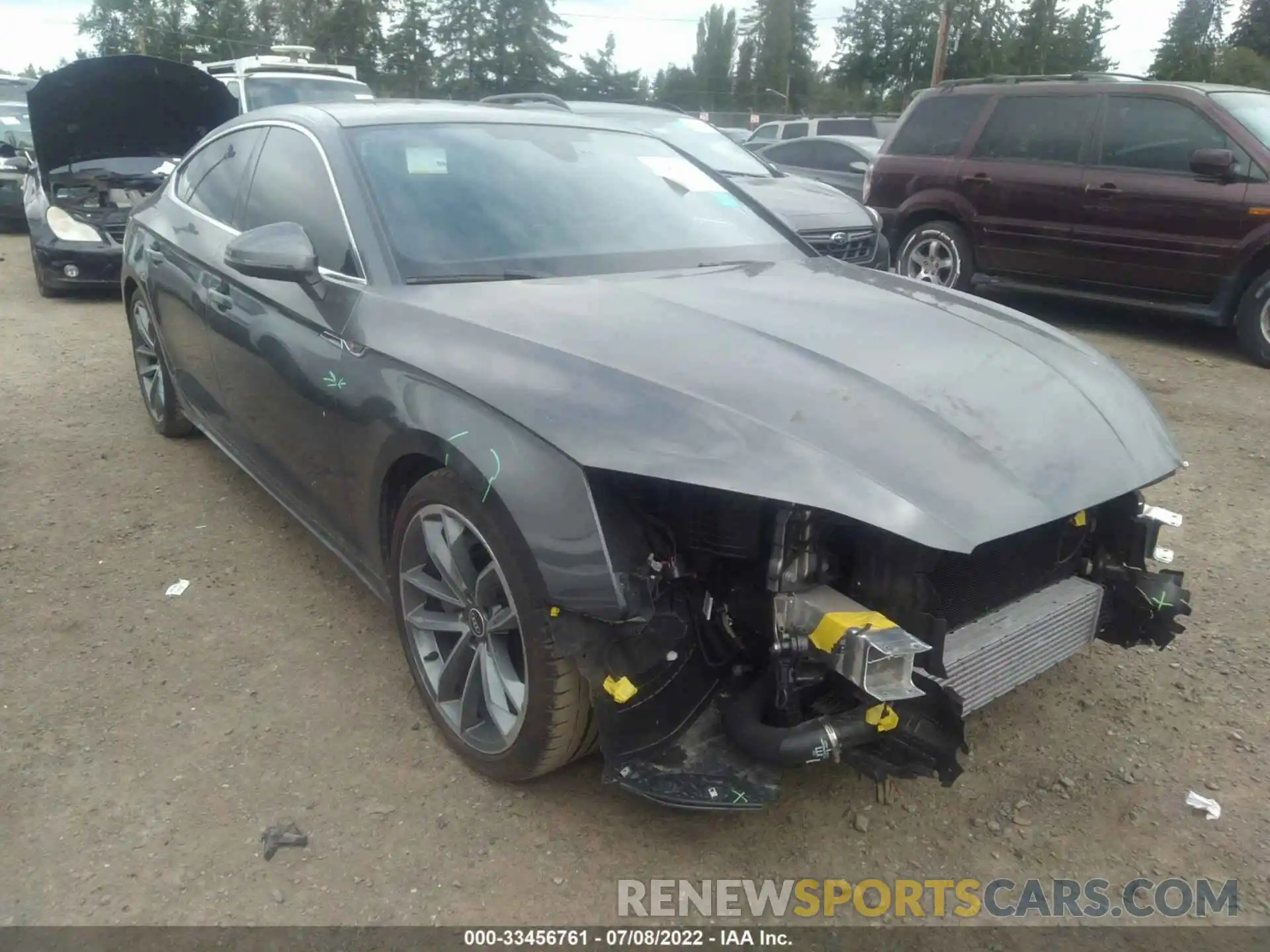 1 Photograph of a damaged car WAUFACF51MA023506 AUDI A5 SPORTBACK 2021