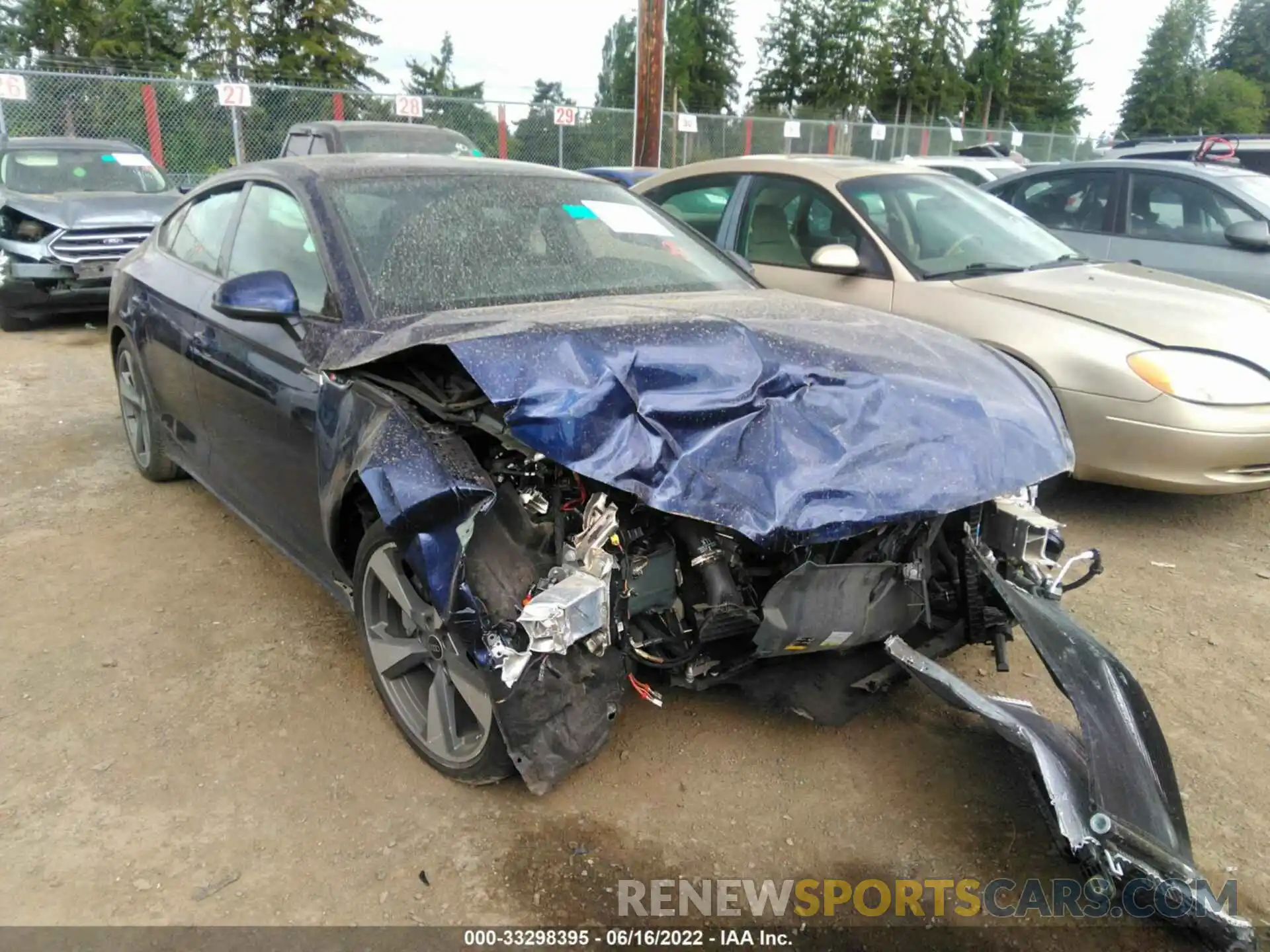 1 Photograph of a damaged car WAUFACF51MA029760 AUDI A5 SPORTBACK 2021