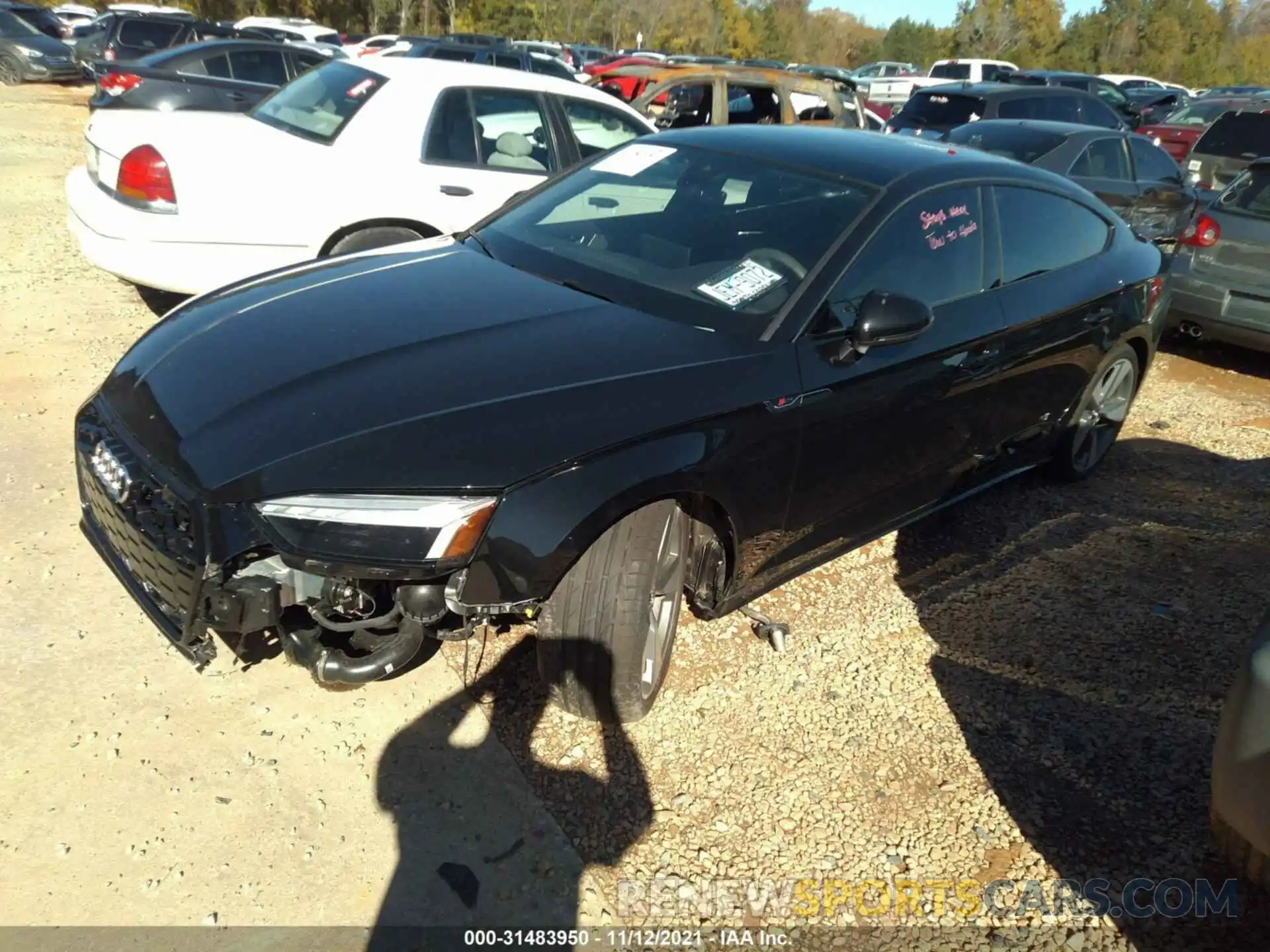 2 Photograph of a damaged car WAUFACF55MA004103 AUDI A5 SPORTBACK 2021